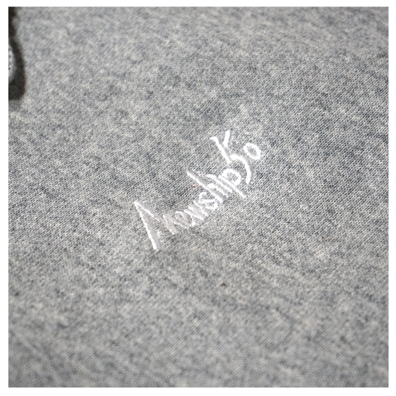 BASIC LOGO 019 pullover <Gray×White> - 画像2