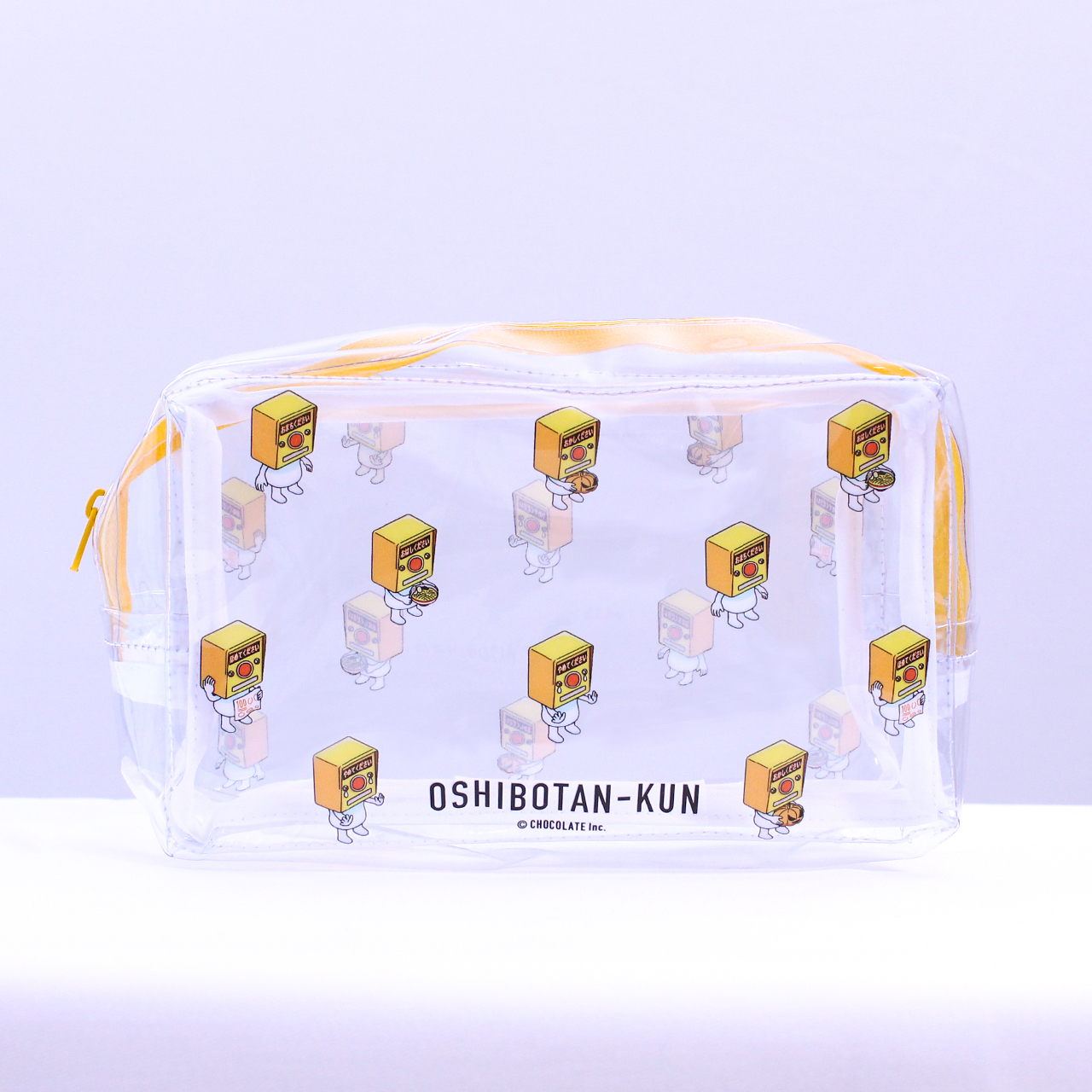 押しボタンくん スクエアビニールポーチ Tama Kyu Store 押しボタンくん スクエアビニールポーチ Tama Kyu Store