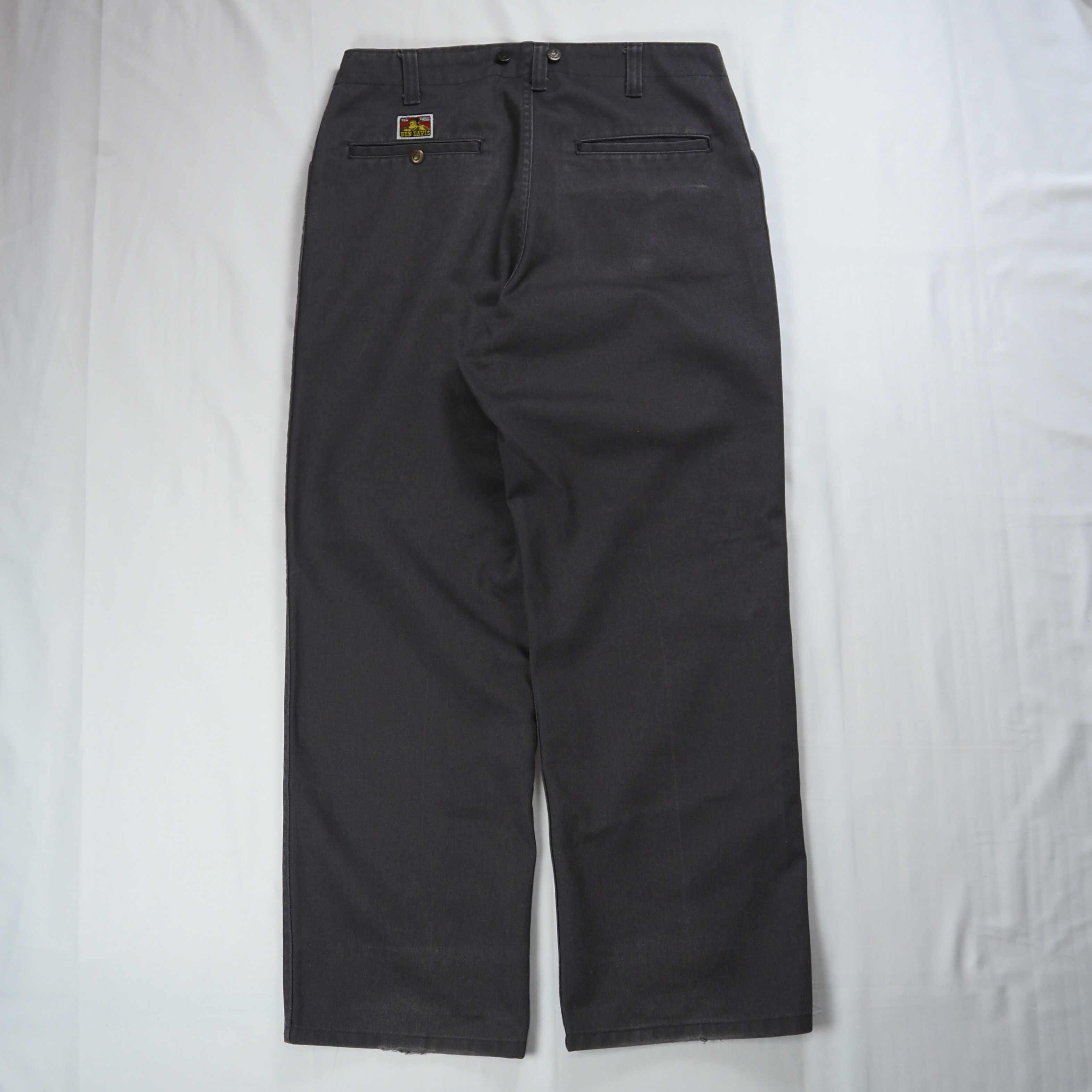 【9/23 20:00入荷】90's〜 Ben Davis ワークパンツ フリスコ チャコールグレー 34×30