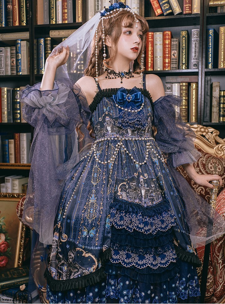 ゴージャス骸骨ロリータドレス Chouchou Alice