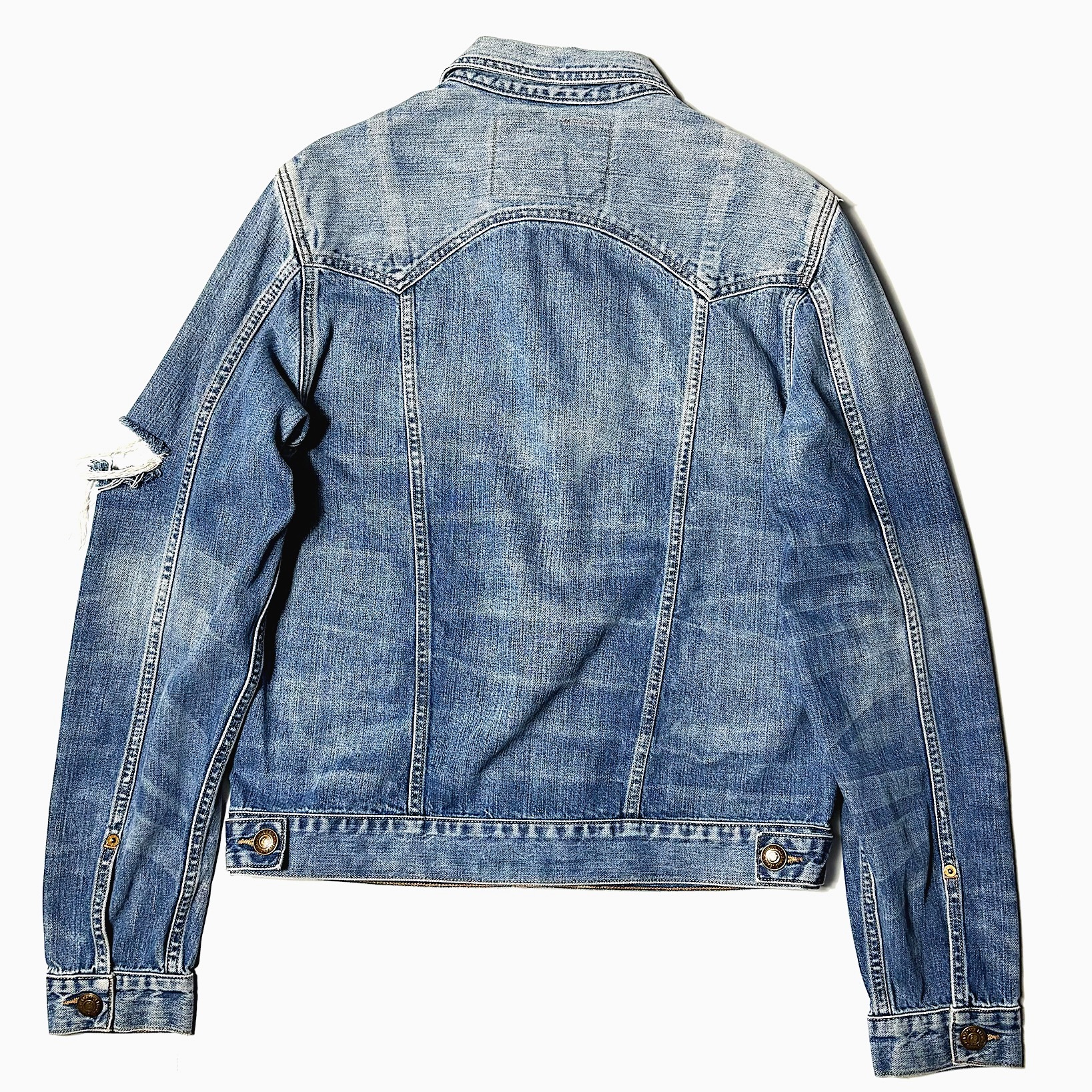 Y2K【TRUE RELIGION】Grunge Denim Jacket の画像 2