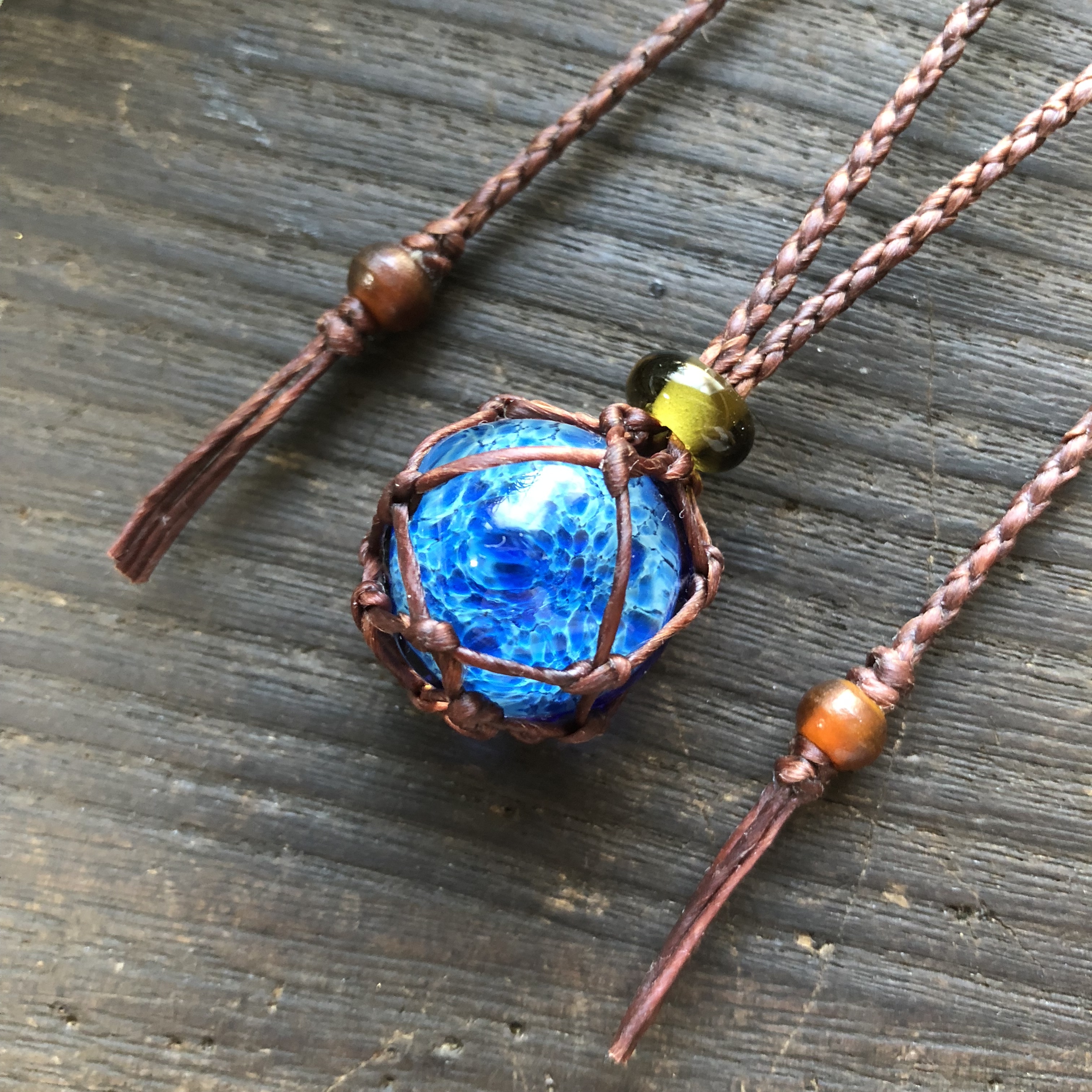 オリジナル蜻蛉玉ネックレス Umi オリジナル蜻蛉玉アクセサリー Dragonfreiheit