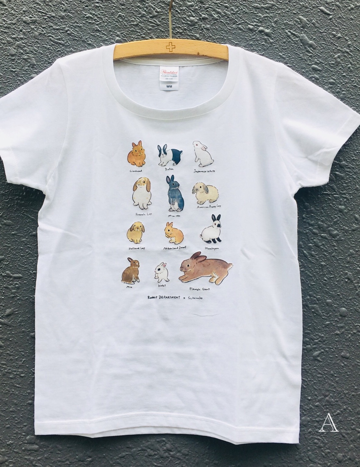 森山標子イラストオリジナルtシャツ ラビットデパートメント Rabbit Department