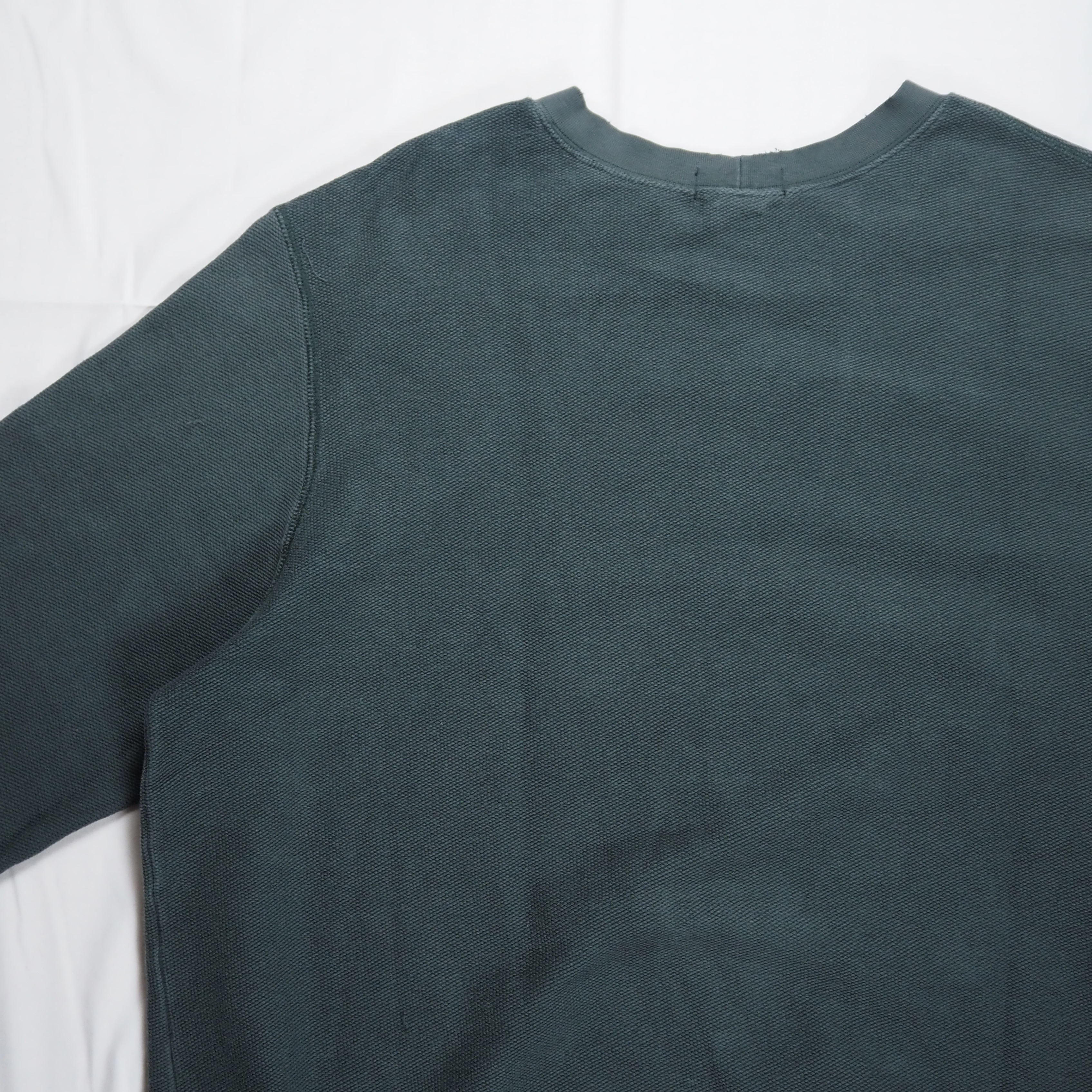 90’s Land’s End 鹿子スウェット XL グリーン の画像 11
