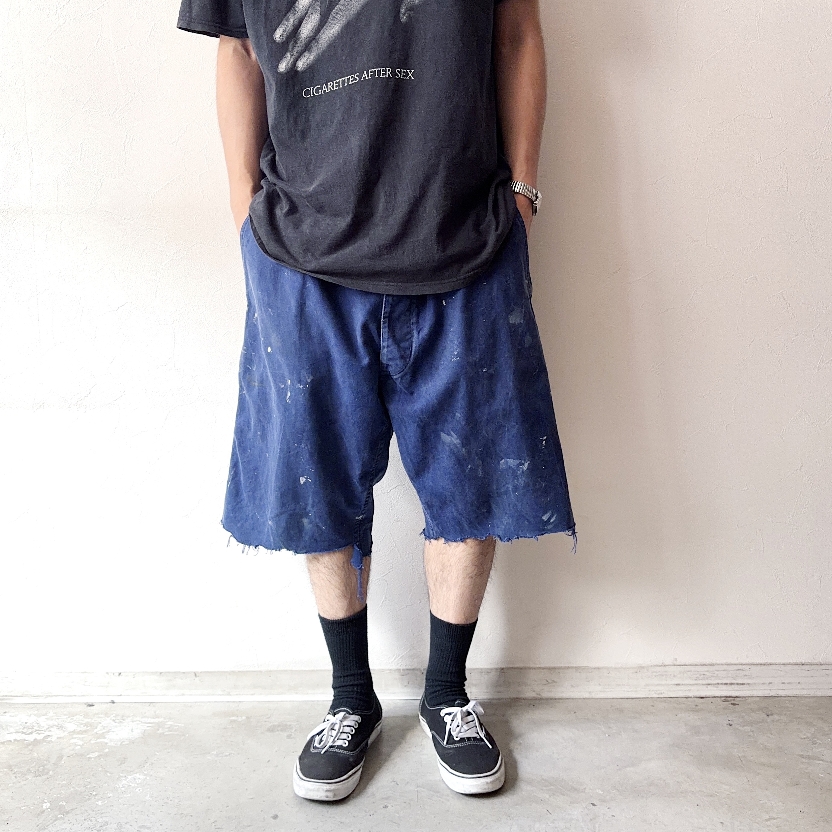 Vintage 60～70's Grunge Cut Off Work Pants の画像 3