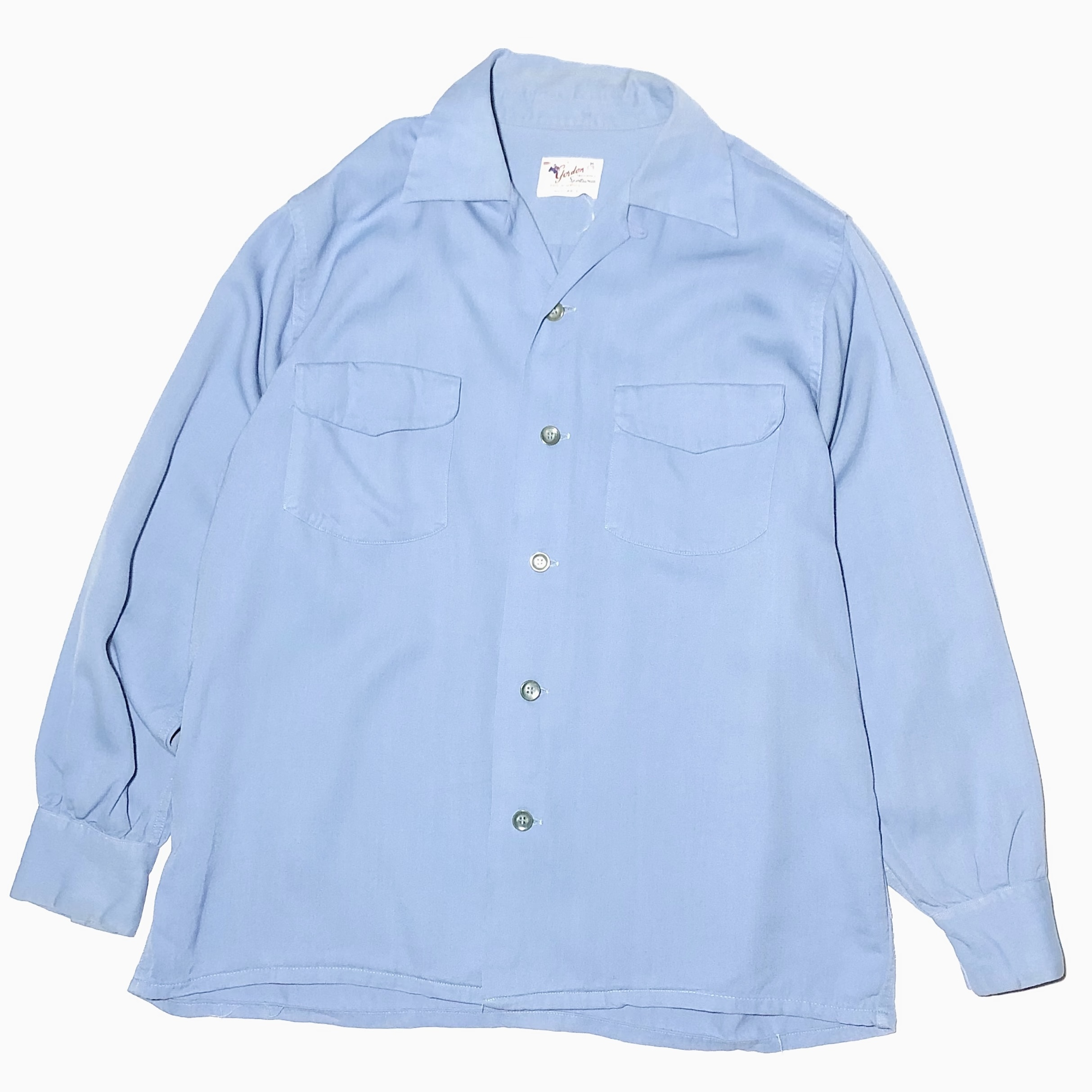 Vintage 40〜50's【Gordon FASHIONED Sportswear】"ORAK" Rayon Gabardine Shirt の画像 2