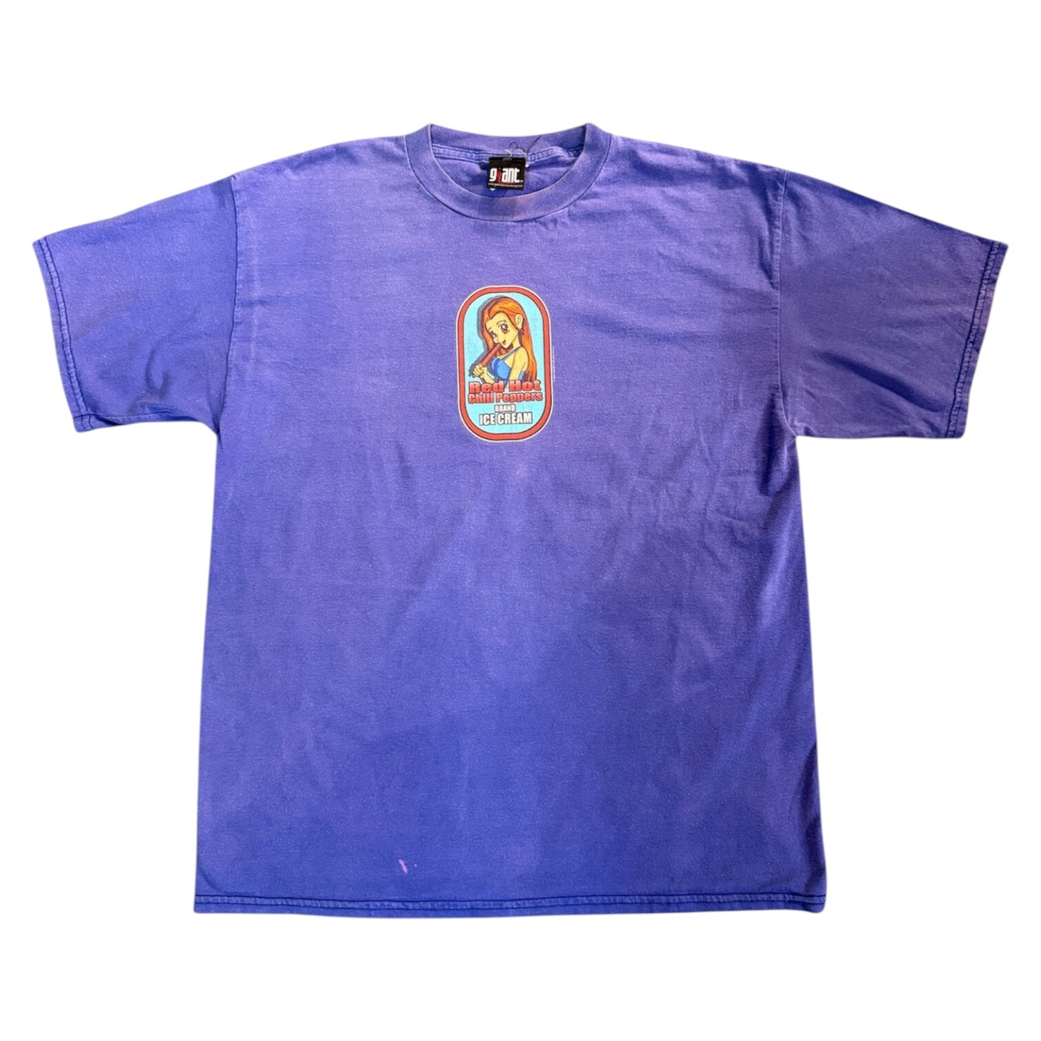 【RED HOT CHILI PEPPERS】レッド・ホット・チリ・ペッパーズ 激レア 希少デザイン アイスクリームTシャツ（パープル） XL