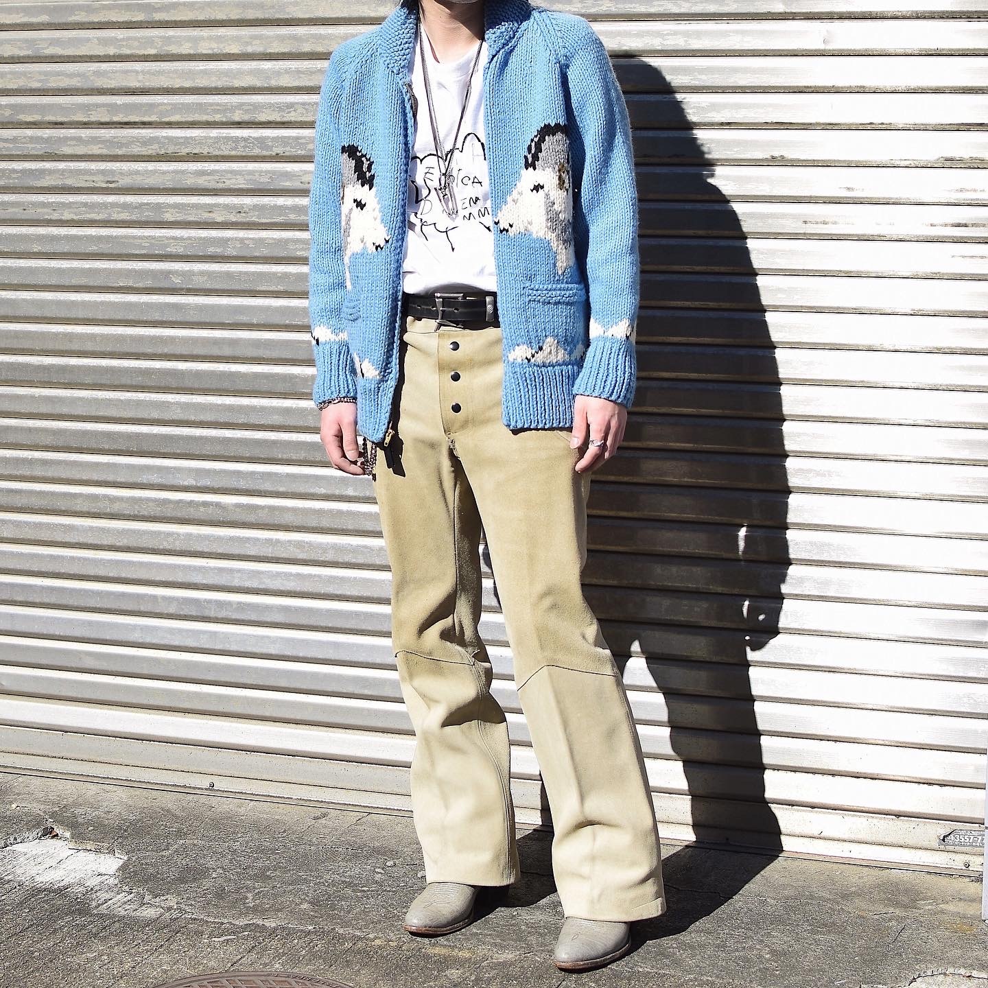Vintage 60's "Sheep" Cowichan Sweater の画像 3
