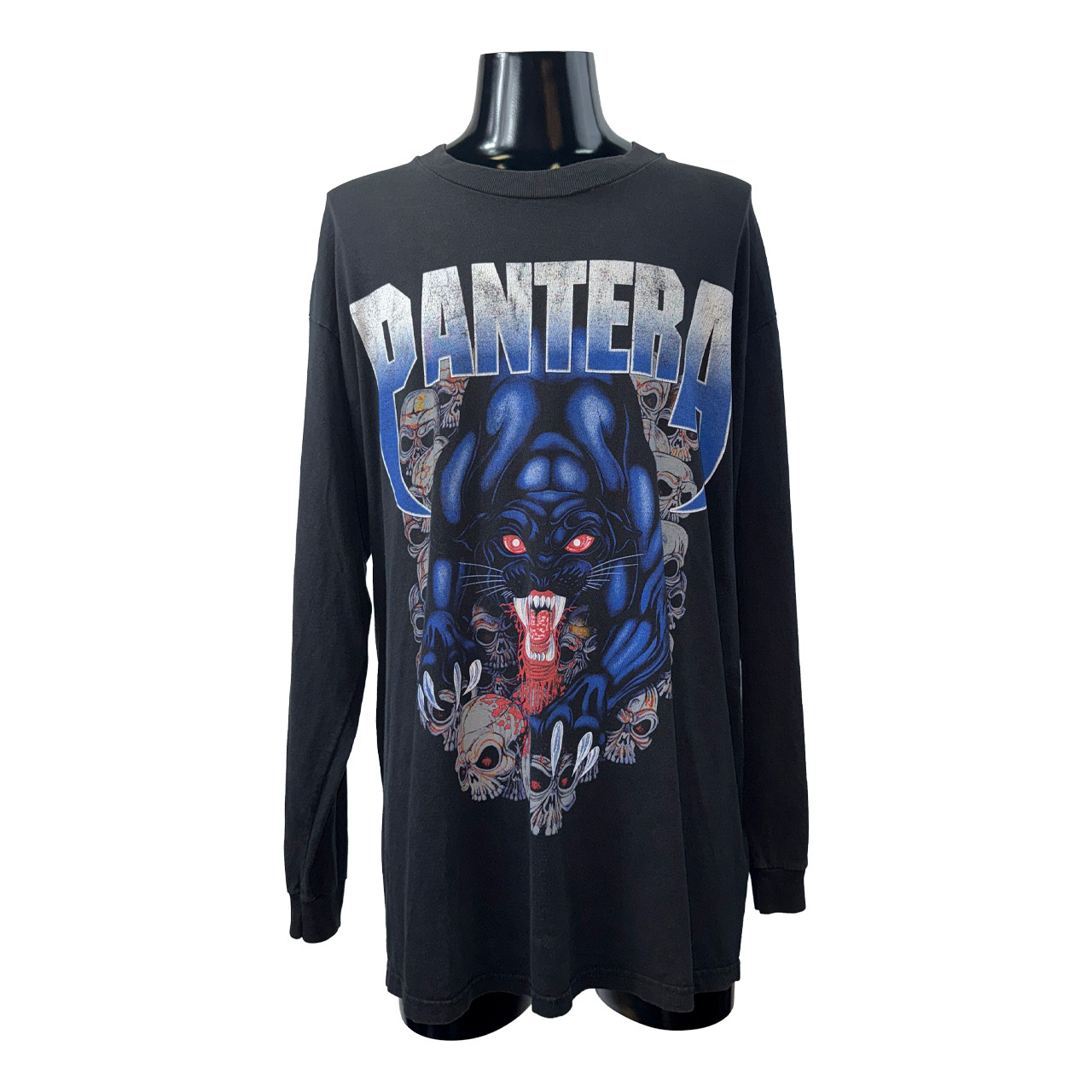 【PANTERA】パンテラ PANTHER SKULL GRAPHIC ロングスリーブ Tシャツ XL