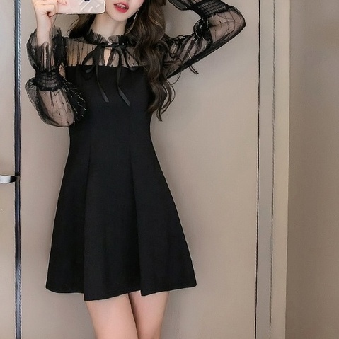 ロングスリーブビスチェワンピース 5street 韓国アパレルストア