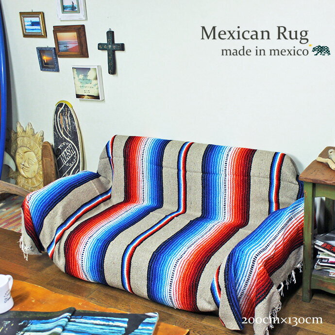 メキシカンラグ メキシコ製 Native Mexican Rug made in mexico ネイティブ柄 ブランケット キャンプ
