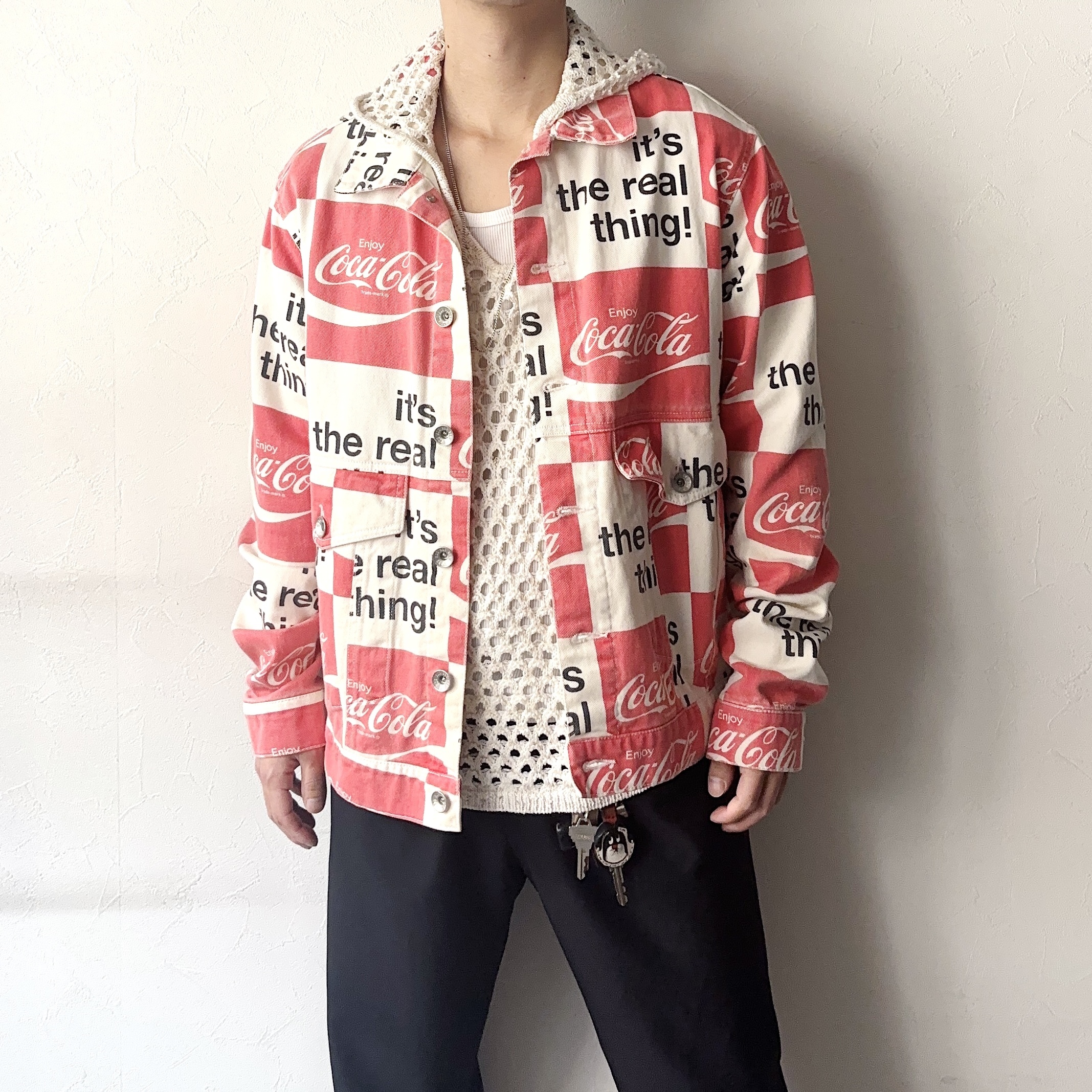 Vintage Mesh Knit Hoodie の画像 7