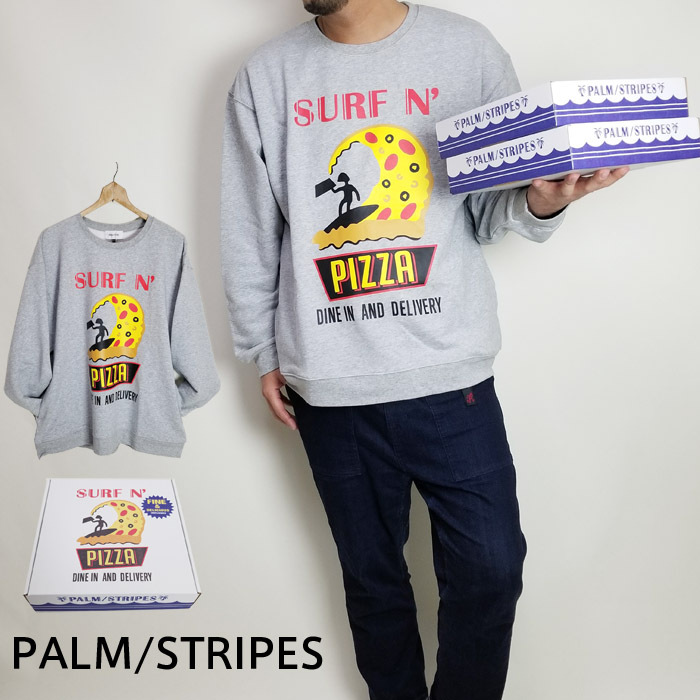 Palm Stripes パームストライプス スエット アメカジ ピザ サーフ メンズ レディース B A L F Palm Stripes パームストライプス スエット アメカジ ピザ サーフ メンズ レディース B A L F