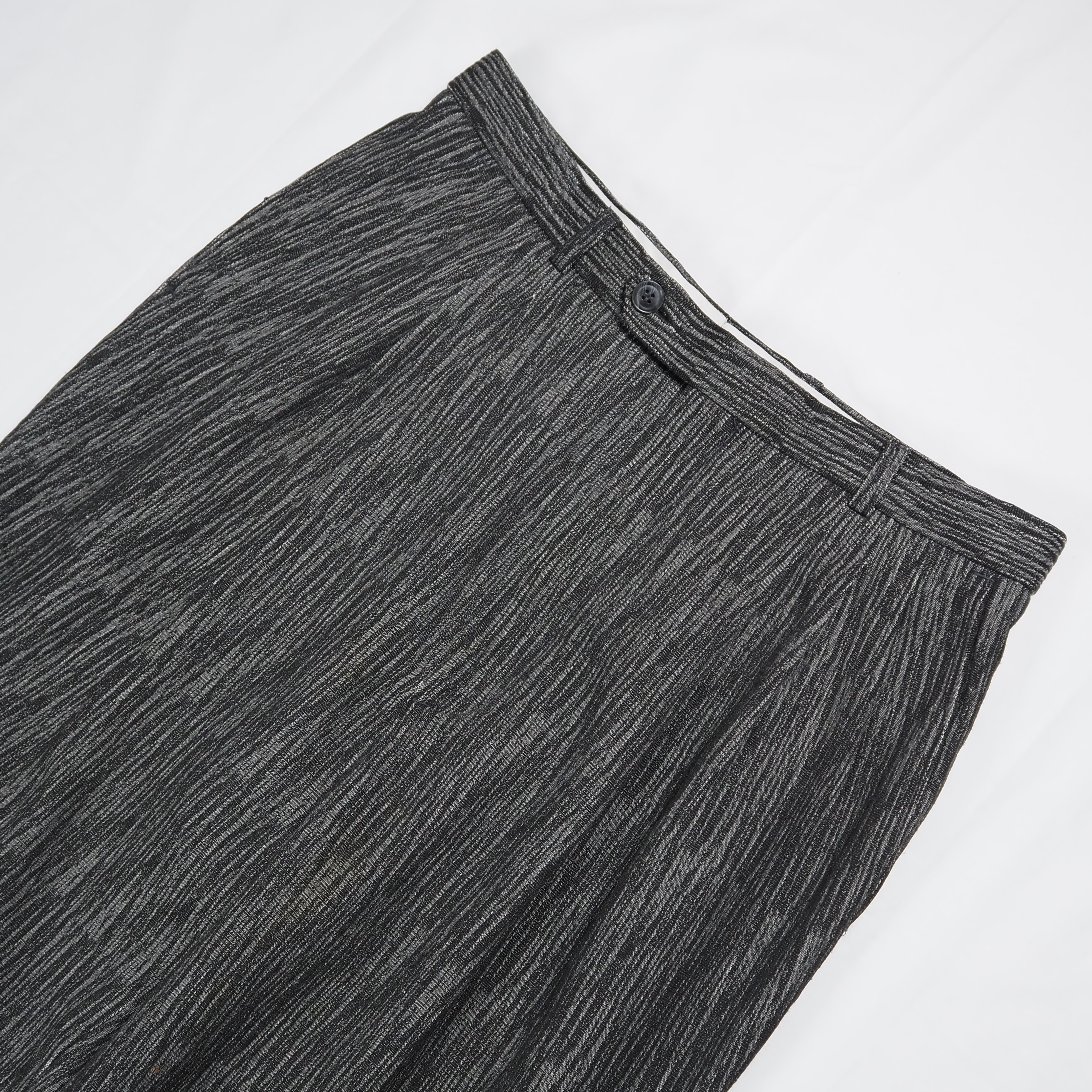 80’s Rayon Slacks 3タック グレー 30×33 の画像 2