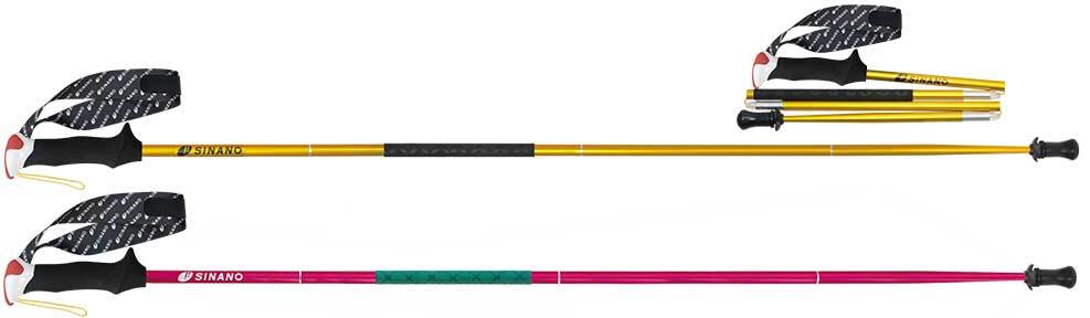 送料無料 特典あり Sinanoトレランポール13 6pro ゴールド レッド ジェル4本プレゼント 登山用品 スキーのお店 マンゾクスポーツ