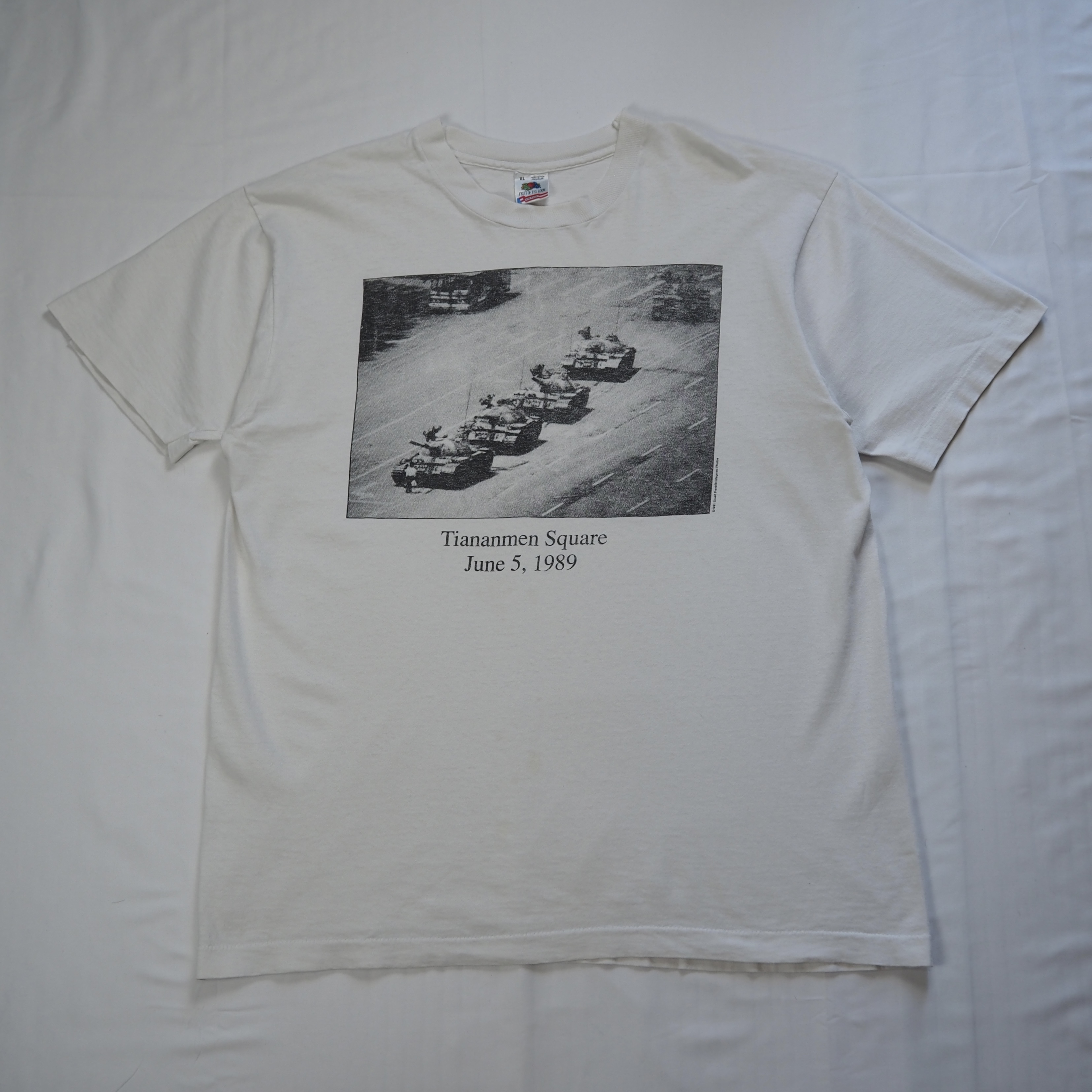90’s フルーツタグ 天安門事件 Tシャツ XLサイズ
