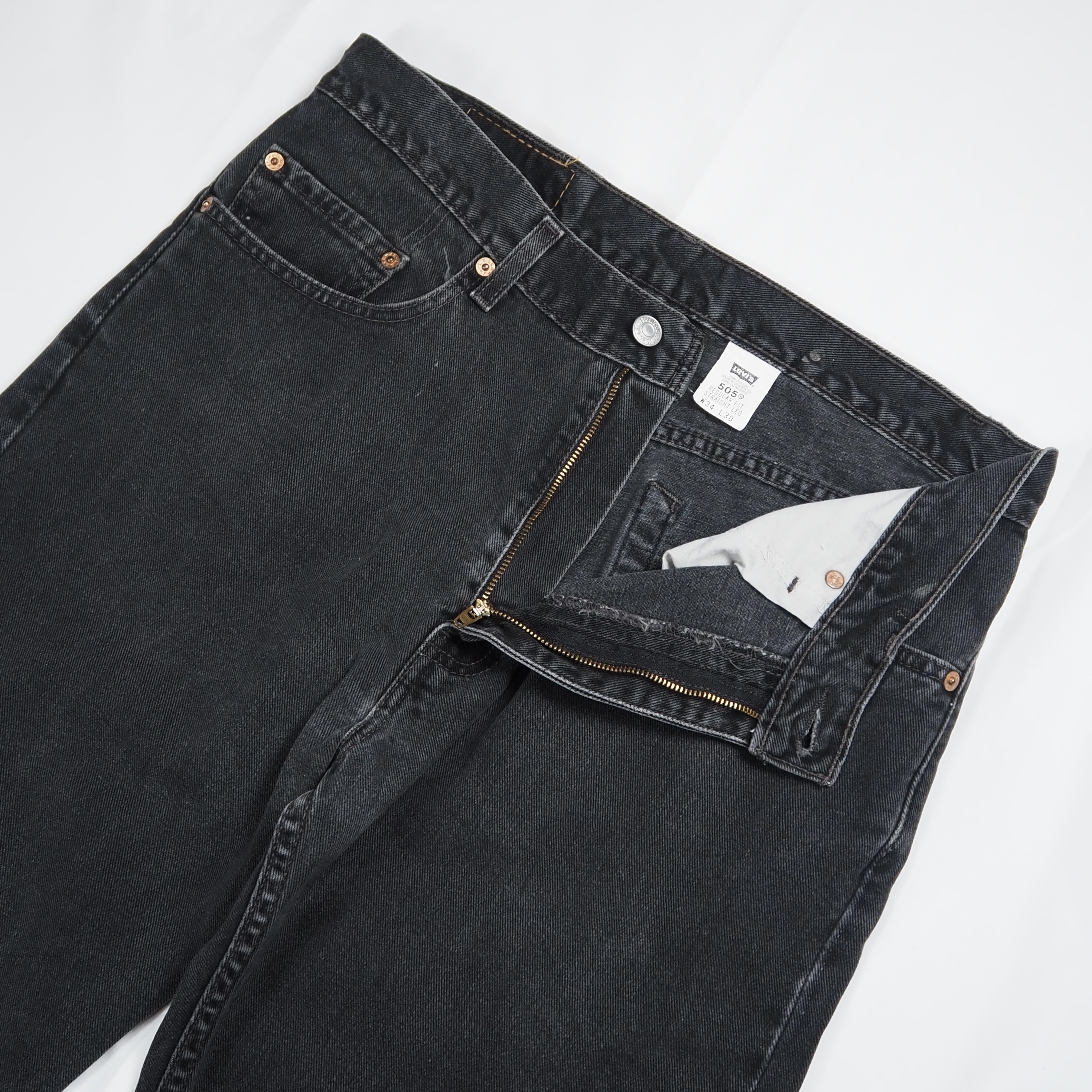 00’s Levi’s 505 ブラック 34×29 グアテマラ製 の画像 5