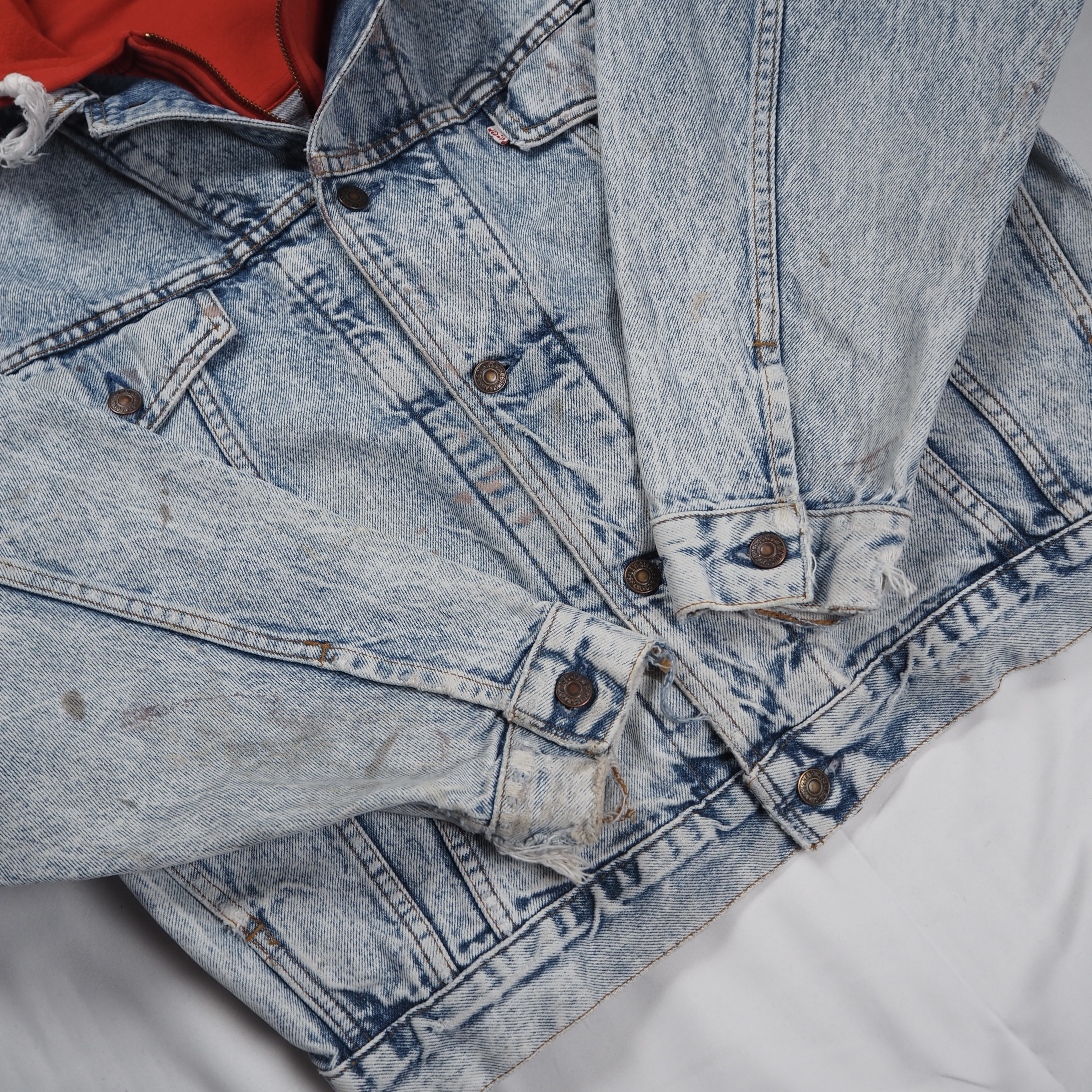 【珍リーバイス】80’s Levi’s Denim Hoodie Jacket の画像 10