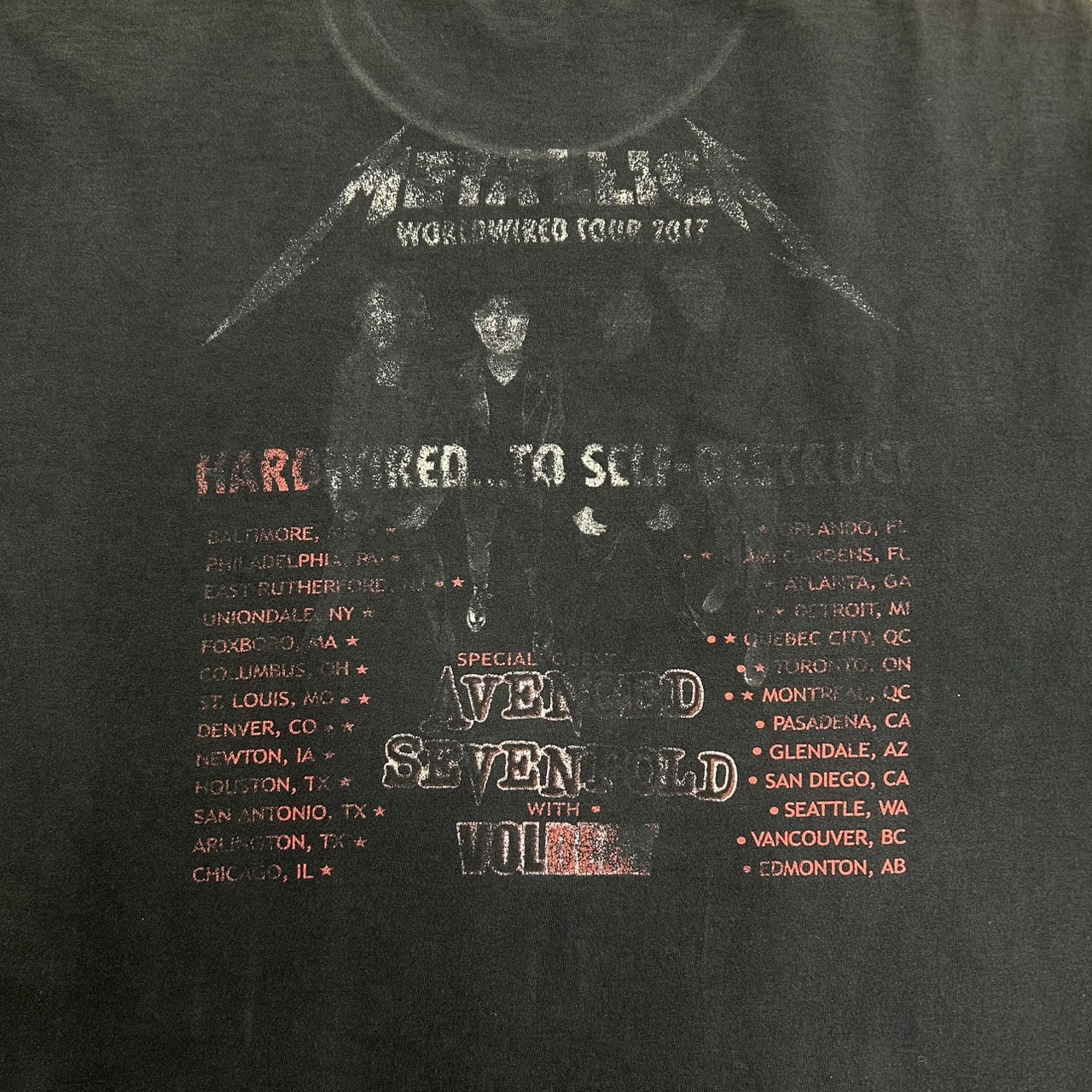 Y2K METALLICA Band T-Shirt Heavy Metal Rock Tee Black Fits XL–2XL の画像 5