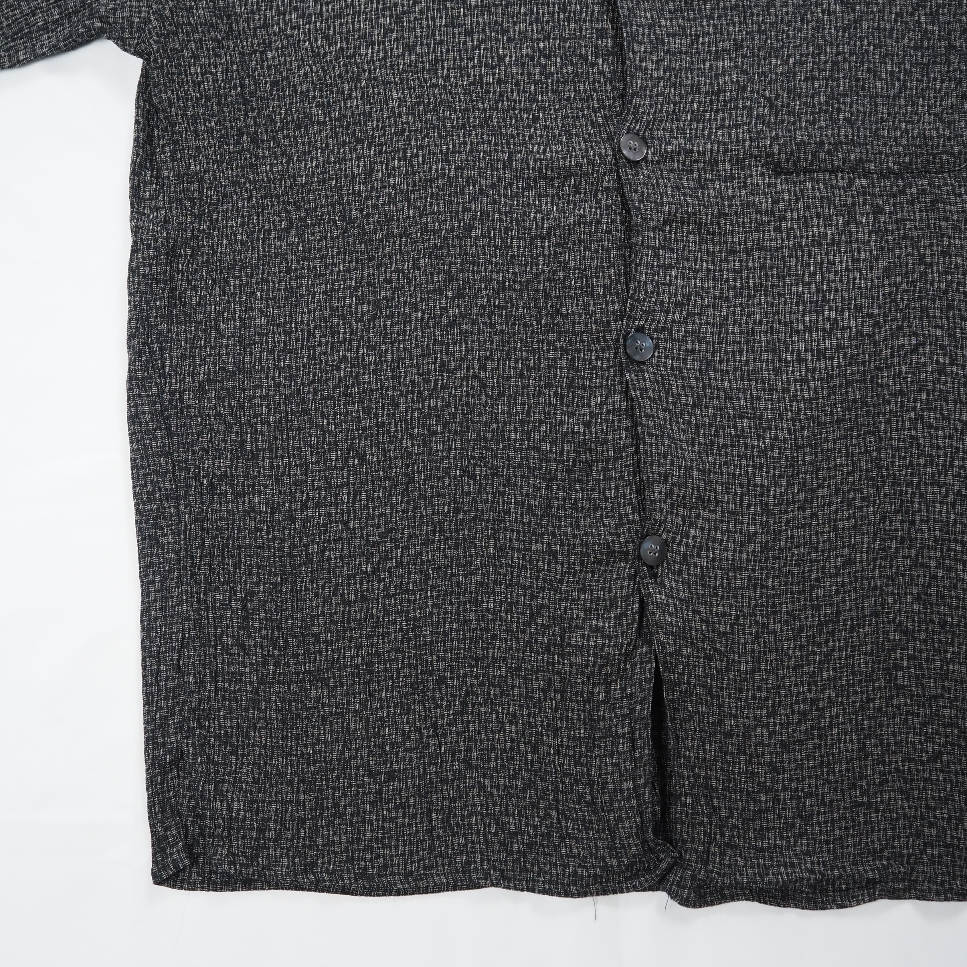 90’s Pronto Uomo 開襟レーヨンシャツ XL ブラック アメリカ製 の画像 10