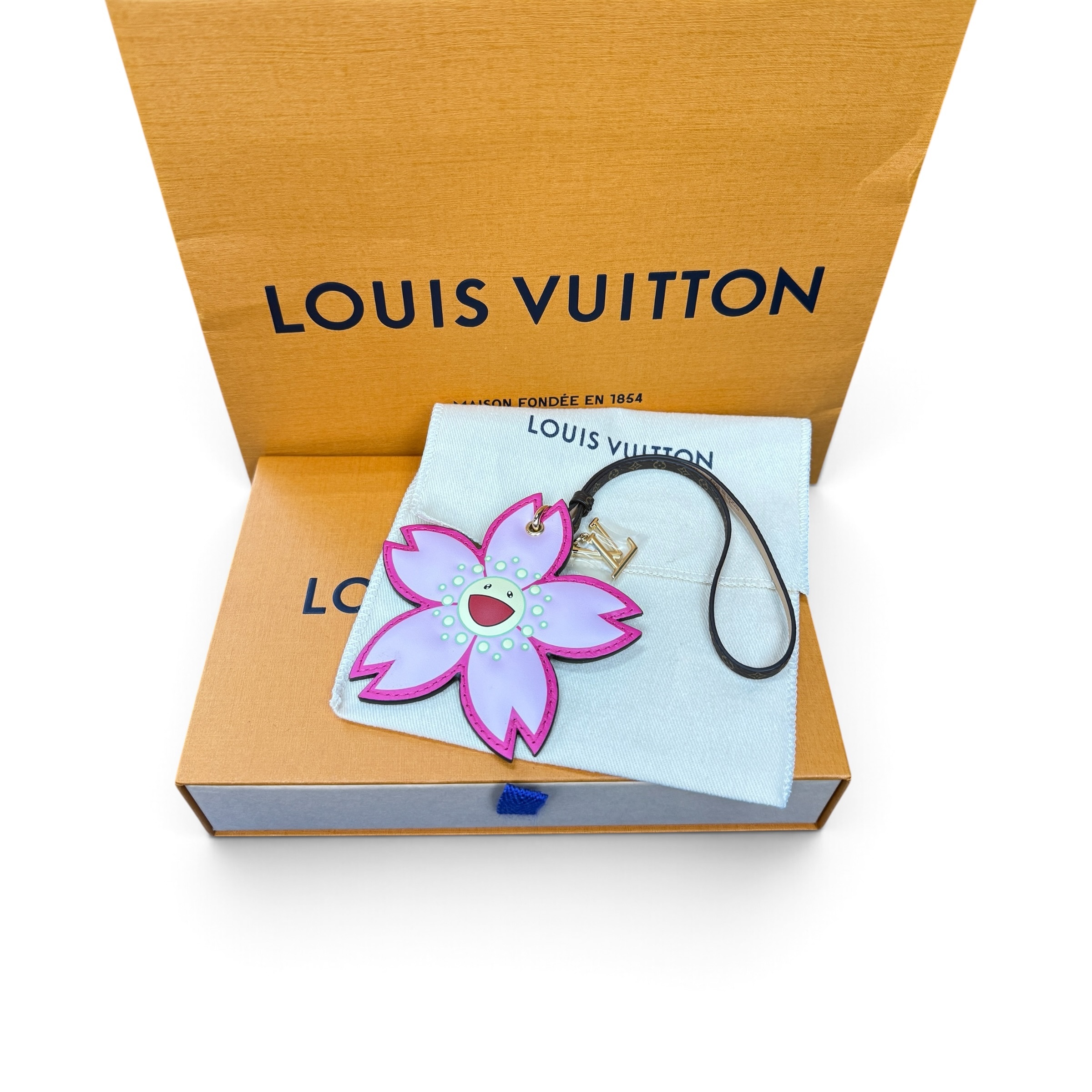 【LOUIS VUITTON × 村上隆】ルイ・ヴィトン LV × TM “チェリーブロッサム” バッグチャーム