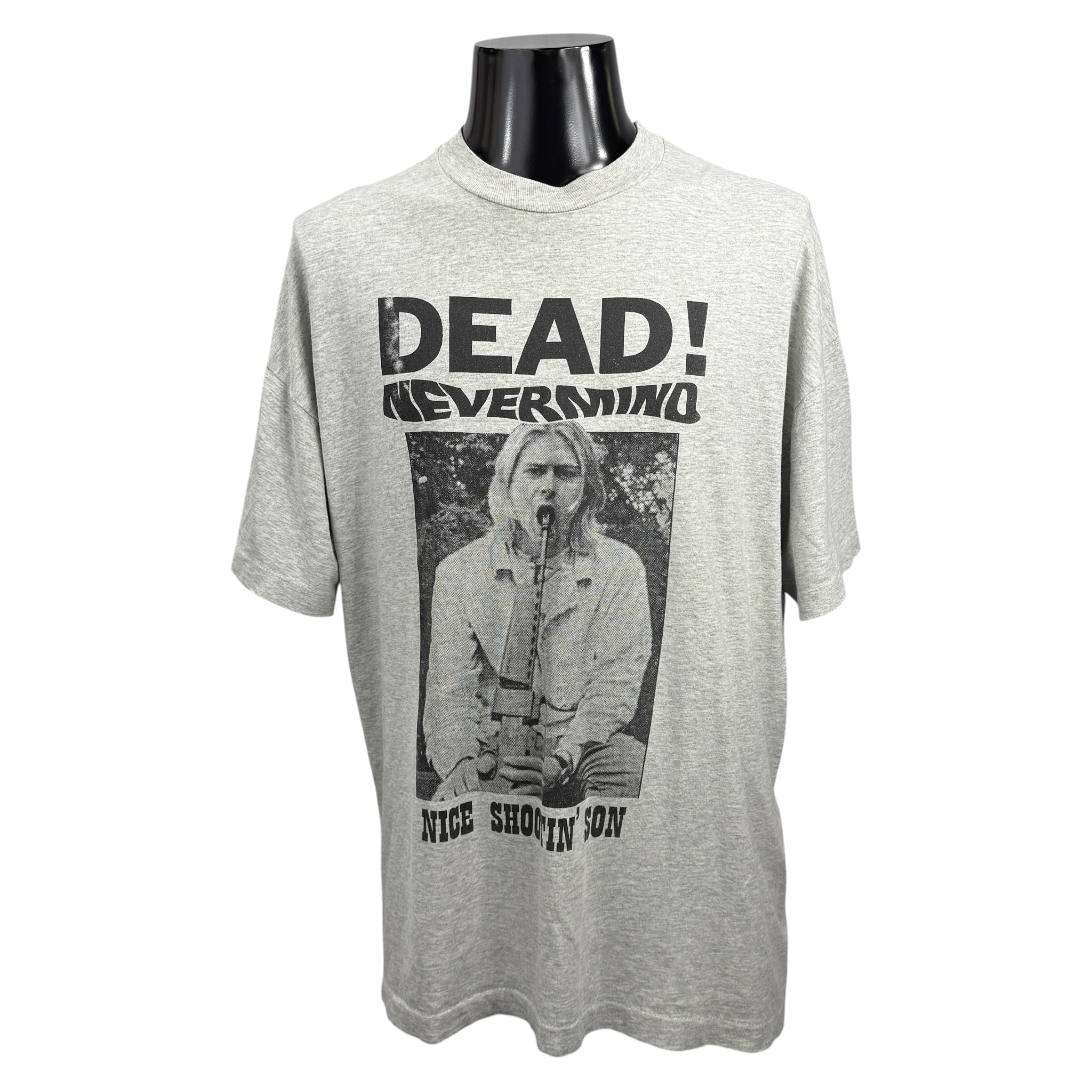 【NIRVANA】ニルヴァーナ カート・コバーン “DEAD! NEVERMIND” 90’s ユーロ Vintage Tシャツ