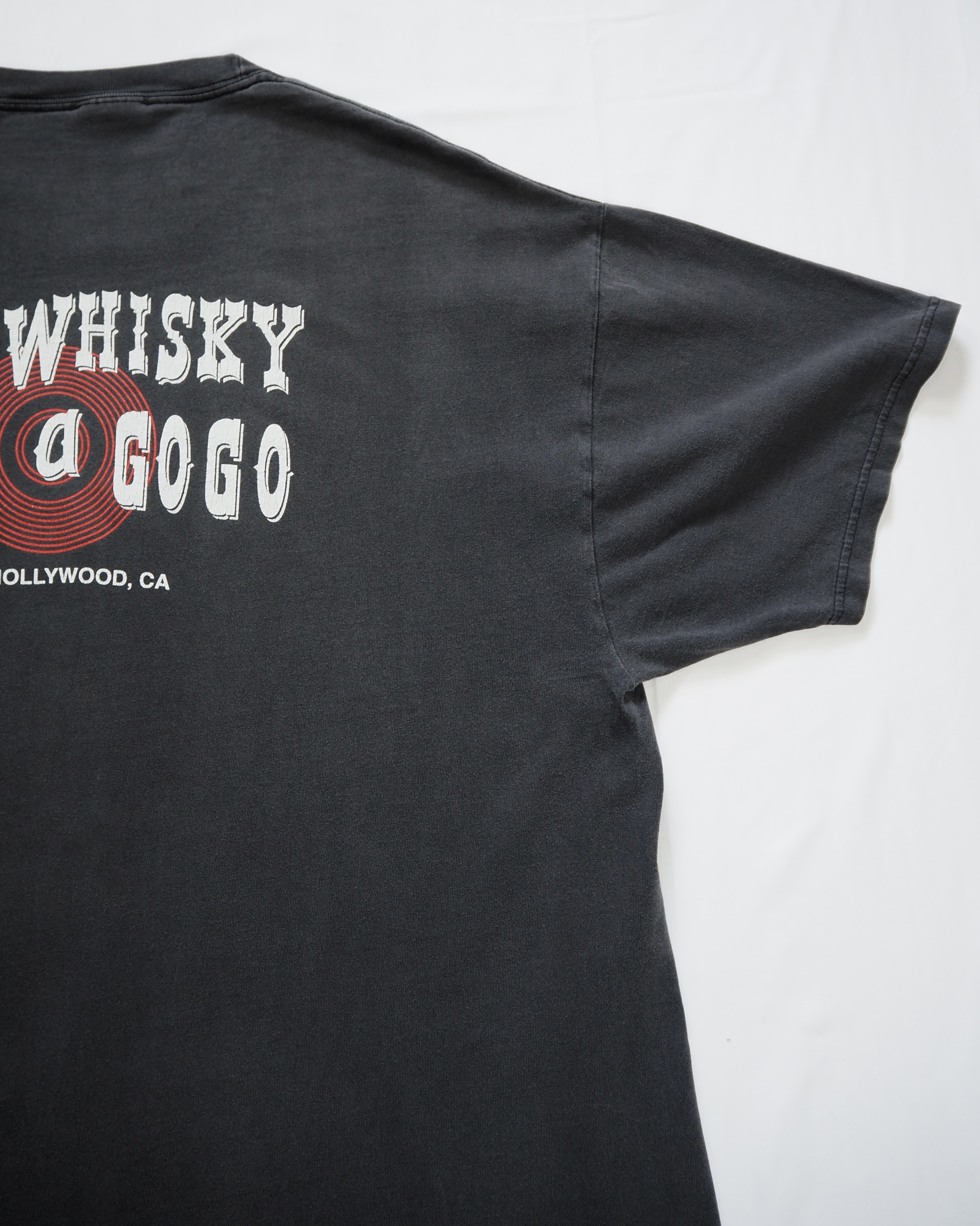 90’s-00’s Whisy a go go Tシャツ ブラックフェード XL の画像 4