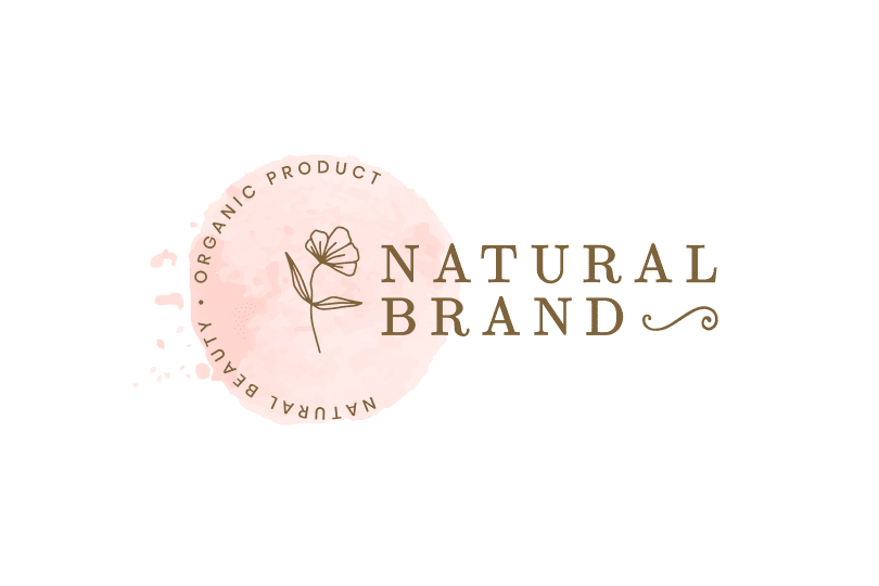 ロゴデザイン 水彩パステルピンクの花のロゴマークを販売 Creative Owner クリエイティブなビジネスオーナーのためのデザインストア