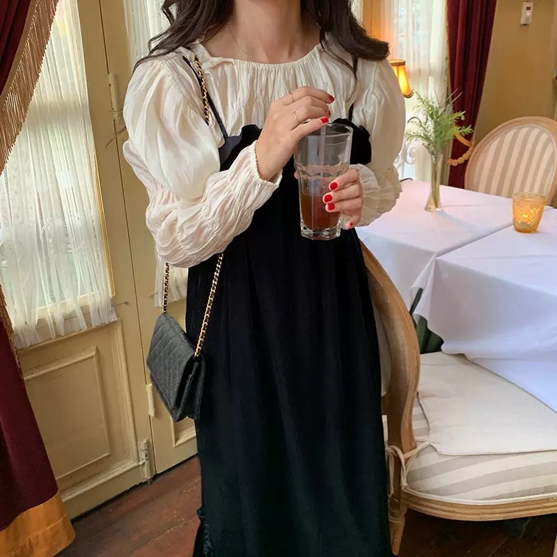 ガーリーベロアワンピースセット 4 Mesty