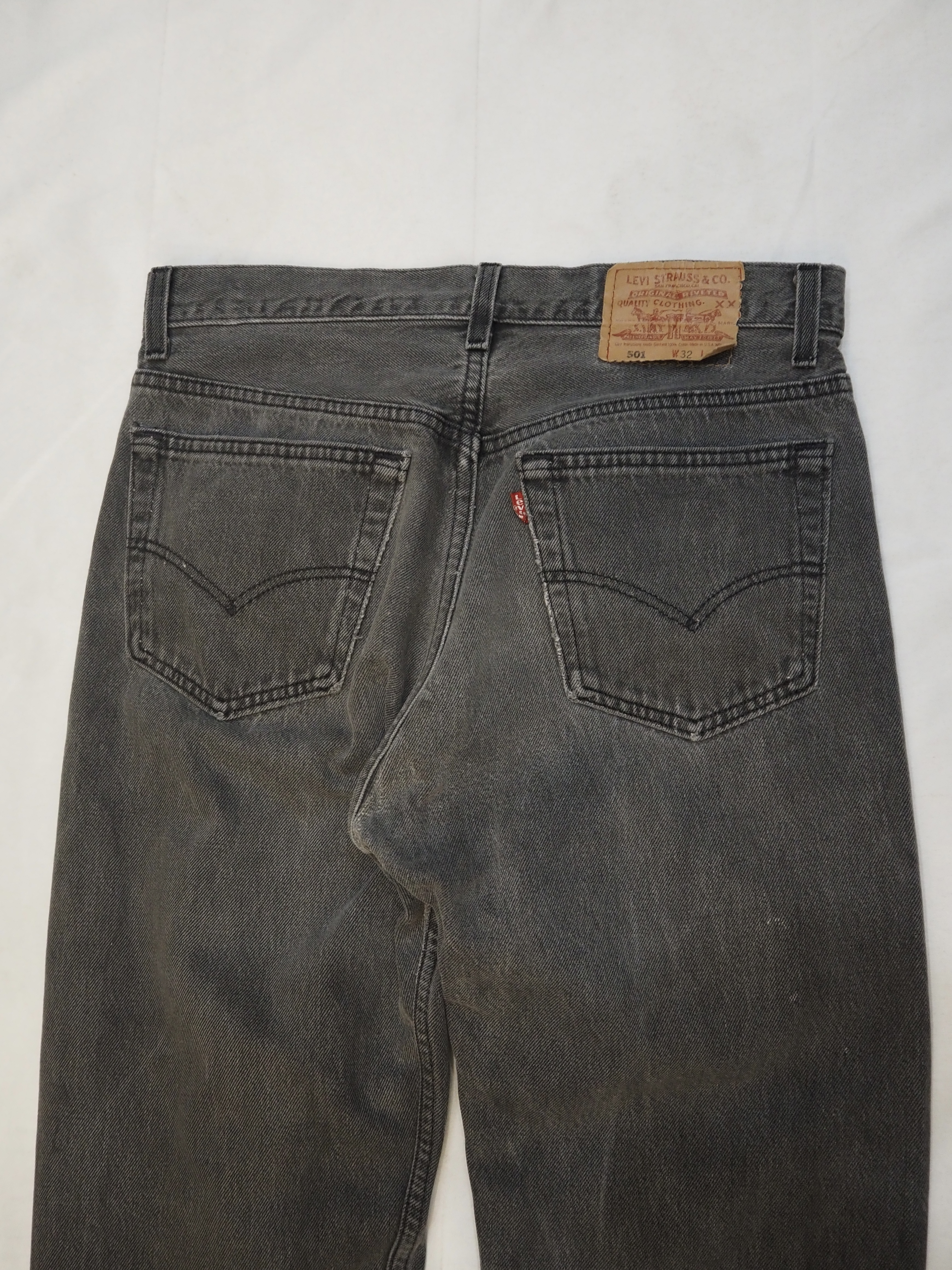 90’s Levi’s 501 Black Denim 32×28 US製 の画像 16
