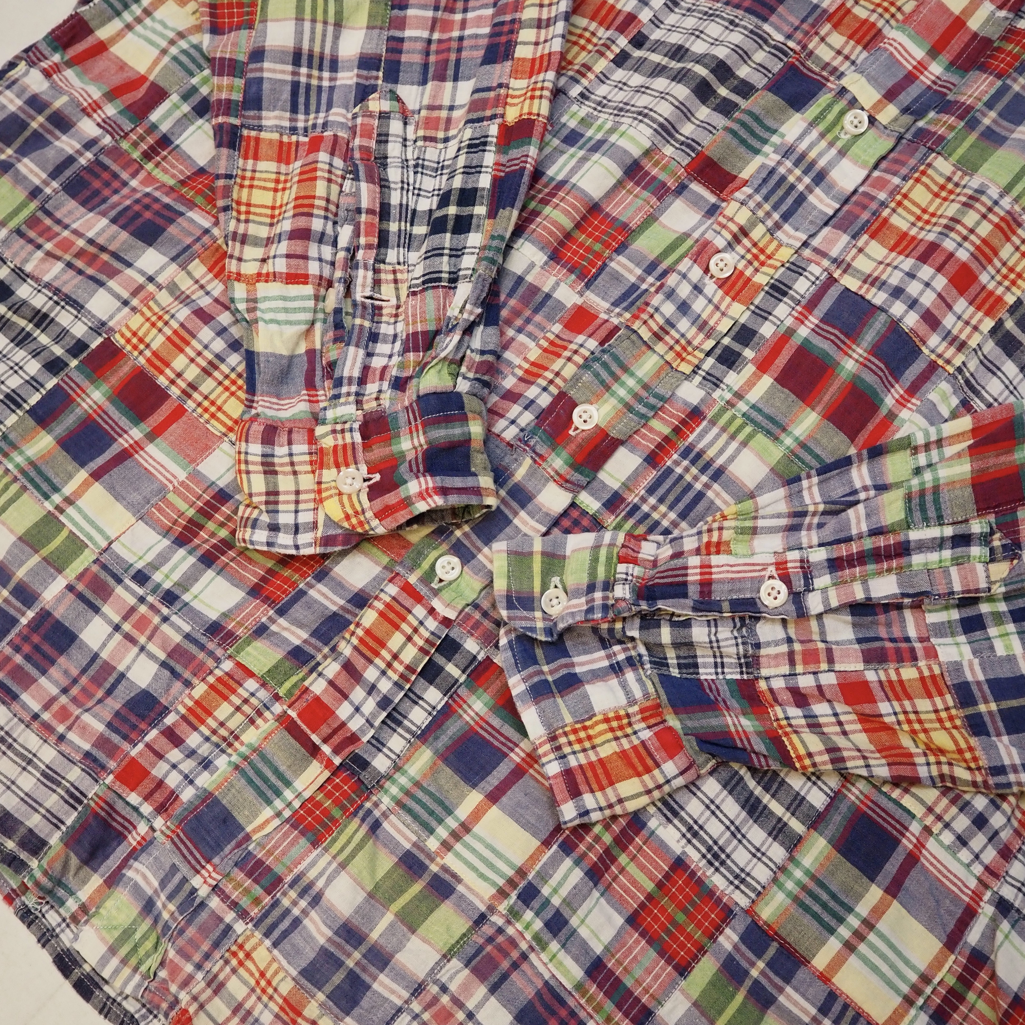 90’s Ralph Lauren パッチワークシャツ Size XL の画像 8