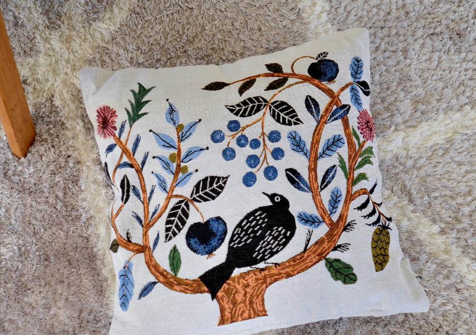 松尾ミユキ Cushion Cover Birdtree De Cor
