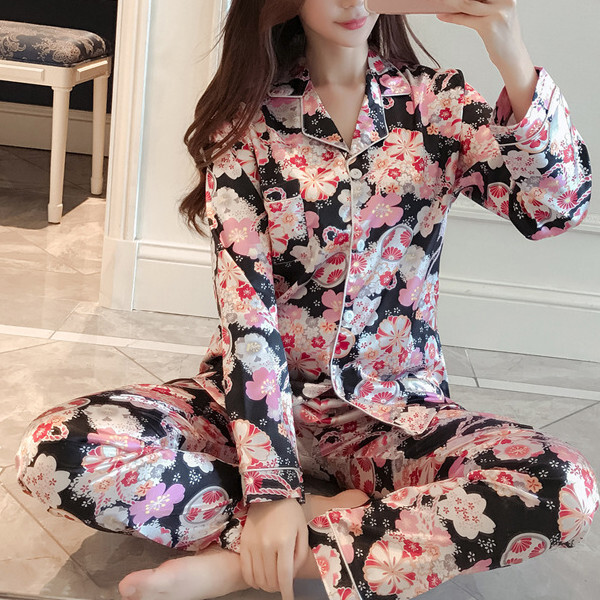 和風 和柄 桜 花柄 お花 フラワー サテン シルク風 パジャマ ルームウェア 長袖パジャマ Popsite3 レディース メンズ かわいい 可愛い かっこいい 運動 ダイエット アパレル 服 アクセサリーなど 和風 和柄 桜 花柄 お花 フラワー サテン シルク風 パジャマ ルームウェア 長袖パジャマ Popsite3 レディース メンズ かわいい 可愛い かっこいい 運動 ダイエット アパレル 服 アクセサリーなど