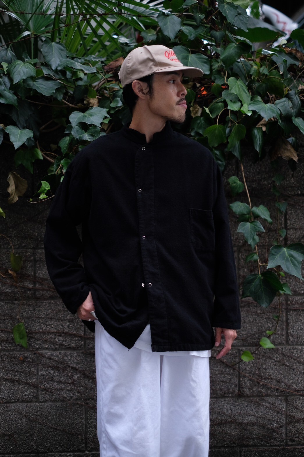 50's over dyed US ARMY pajama flannel shirt