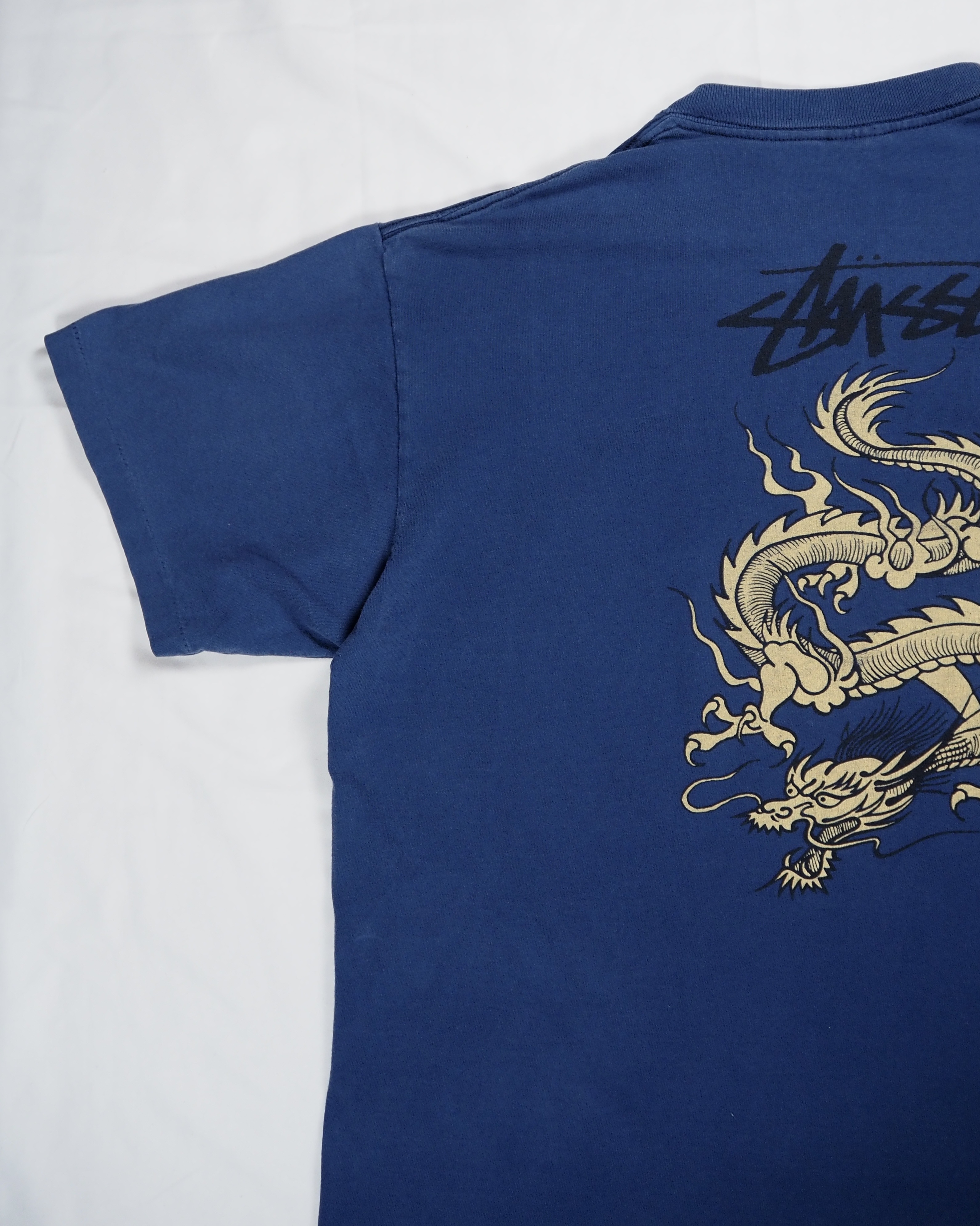 80’s OLD STUSSY ドラゴン ネイビー XL の画像 6