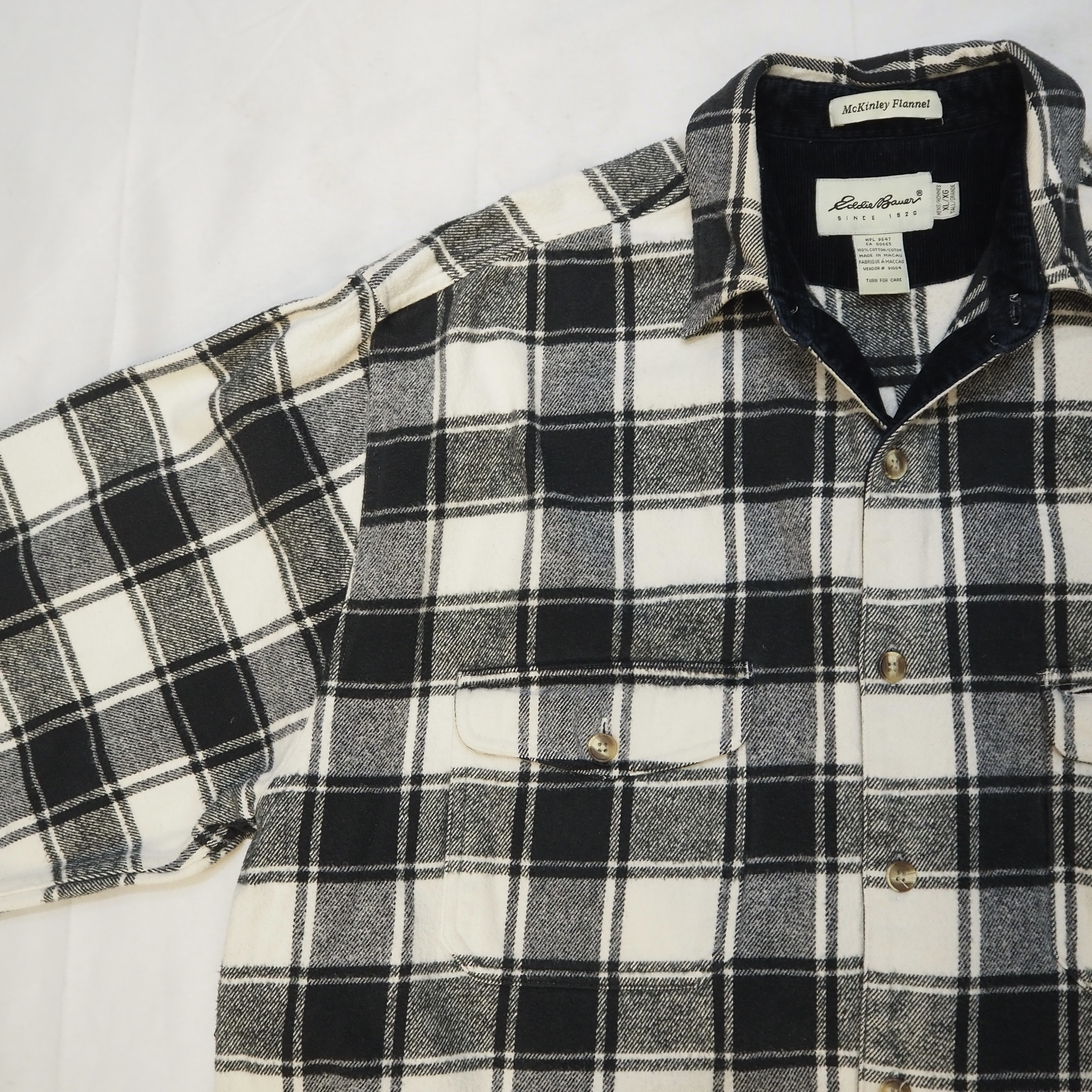 90’s Eddie Bauer Heavy Flannel Shirt Size XL の画像 3