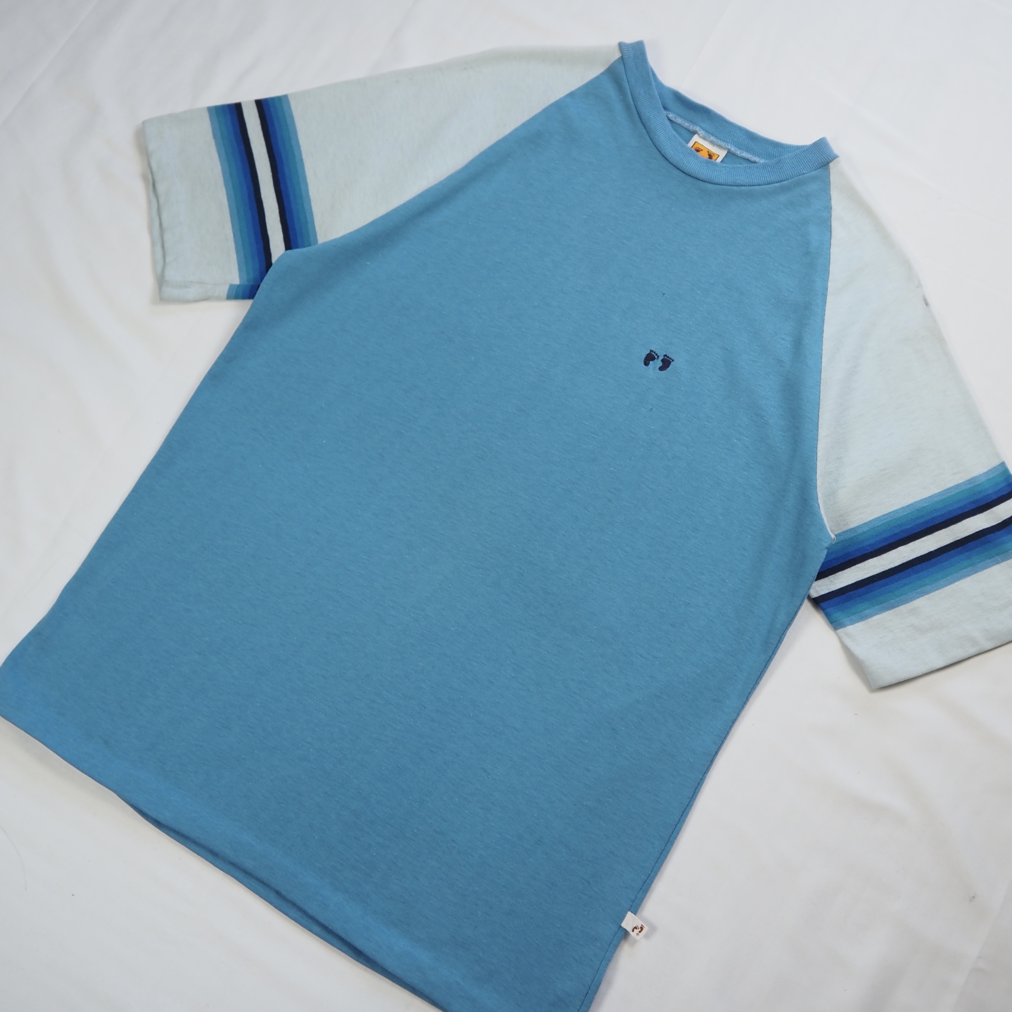 80’s Hang Ten Tシャツ ブルー Mサイズ の画像 2