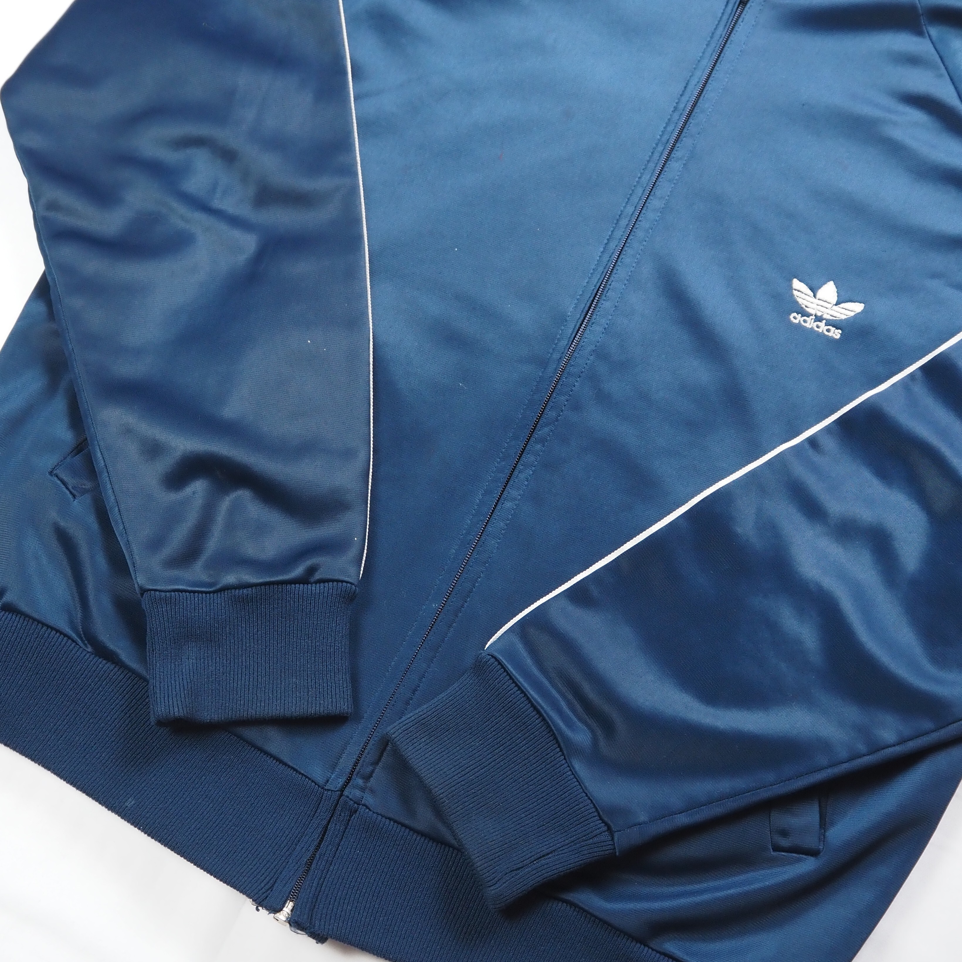 【9/23 20:00入荷】80's Adidas ATP ジャケット ネイビー Lサイズ の画像 11