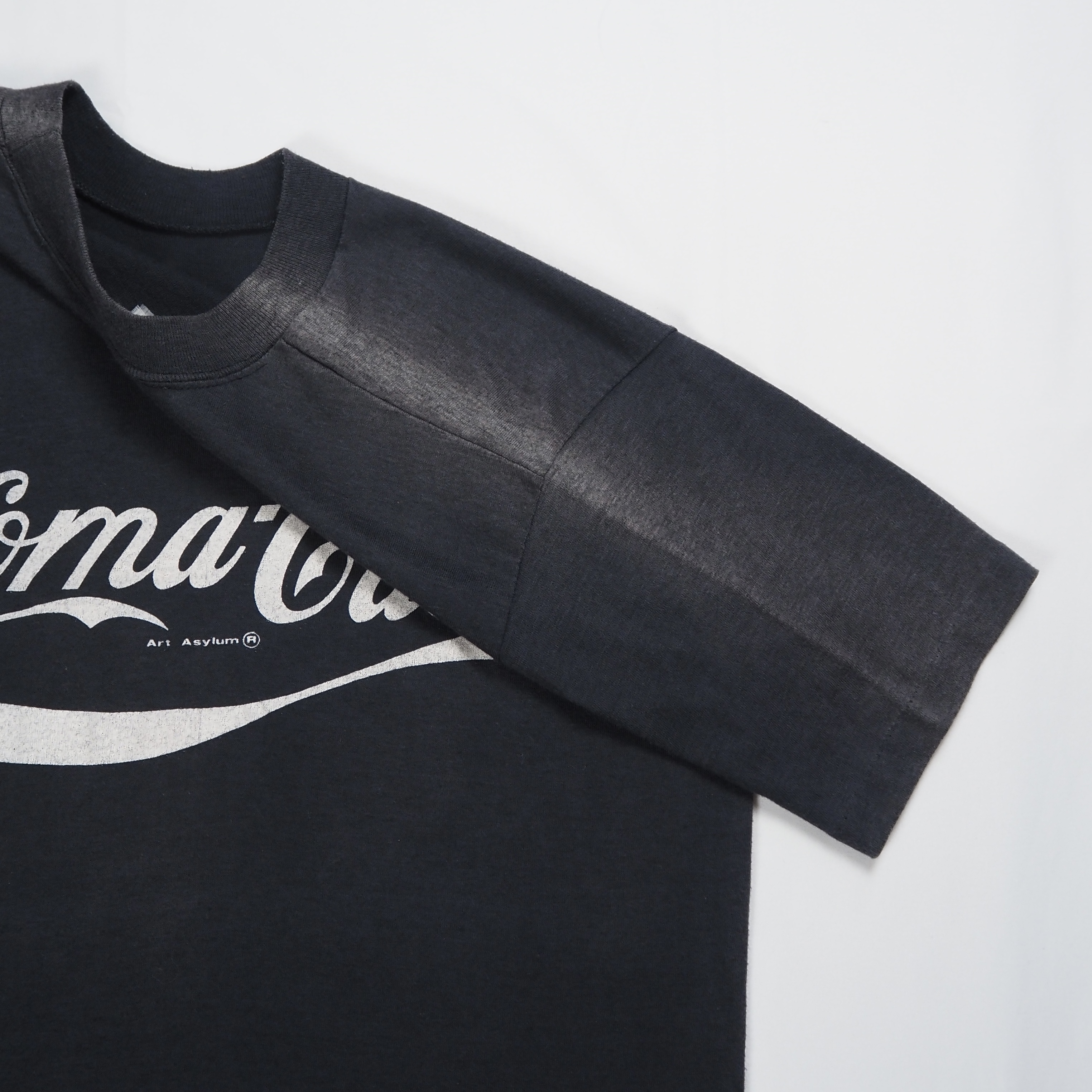 80’s コカコーラパロディ Tシャツ フェードブラック S-Mサイズ程度 の画像 18