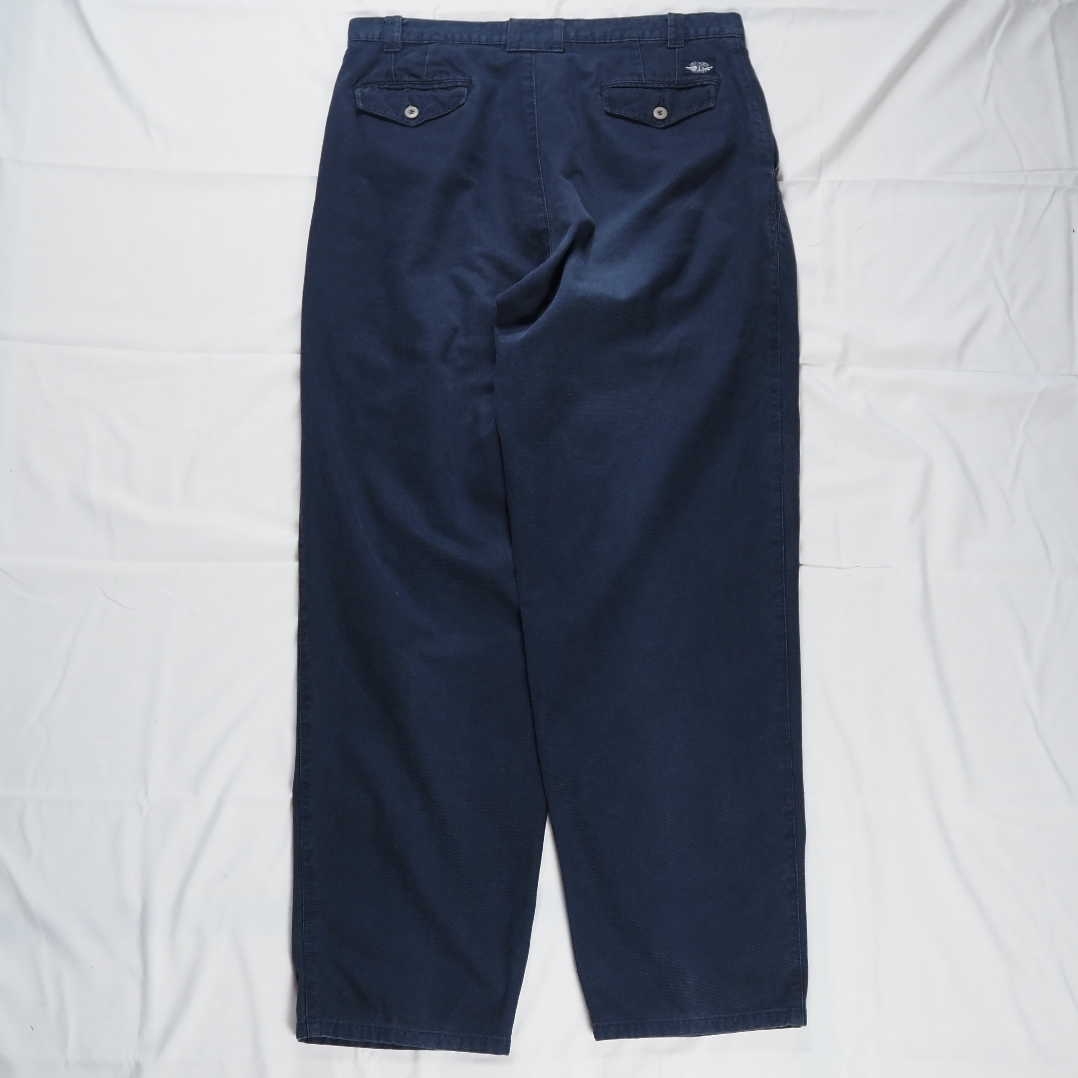 90’s Dockers ワークパンツ ピケパンツ ネイビー の画像 10