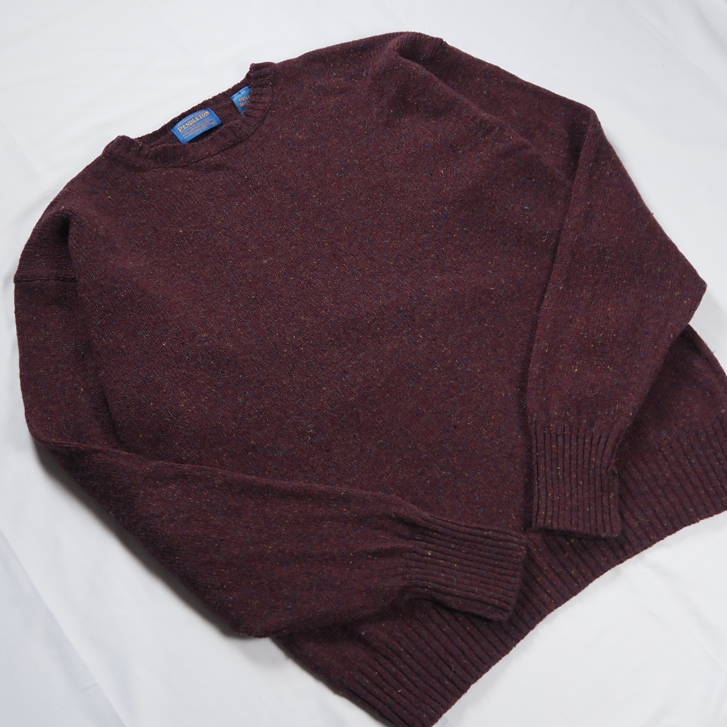 Pendleton ウールニット バーガンディ XL の画像 4