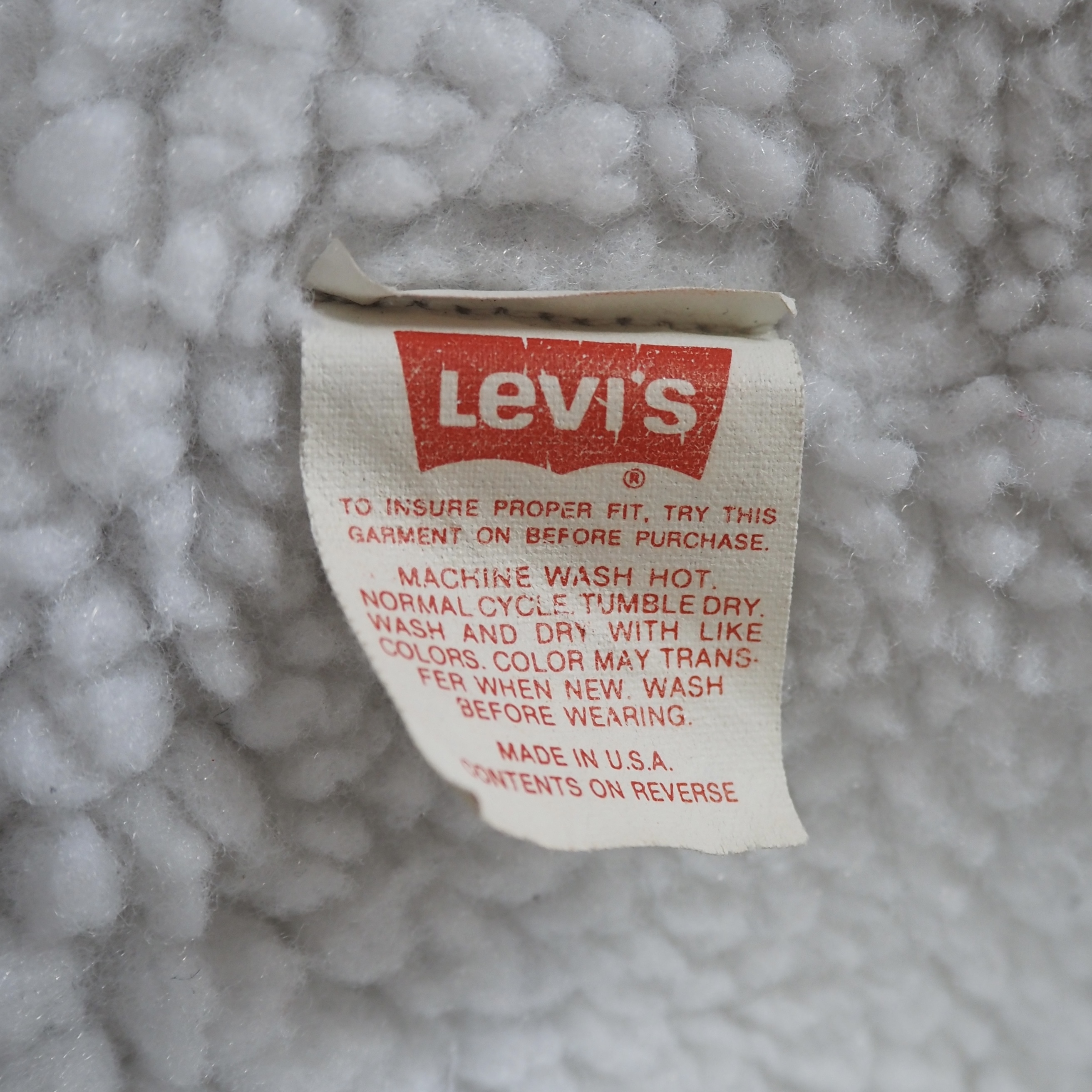 80’s Levi’s ボアジャケット ブラック Sサイズ の画像 5