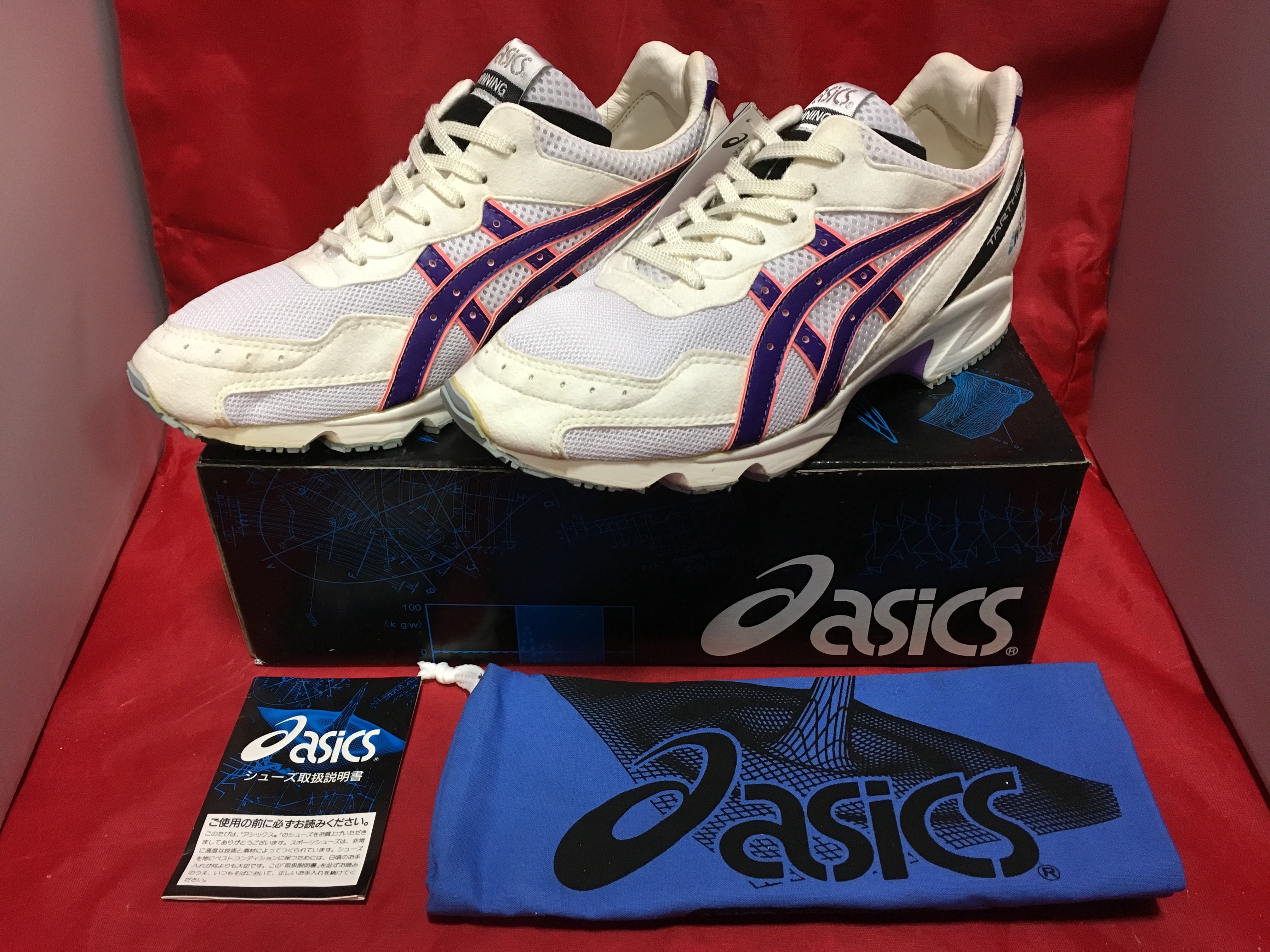 Asics アシックス Tarther ターサー Wide Tjg542 6 25 5cm 白 紫 Freestars
