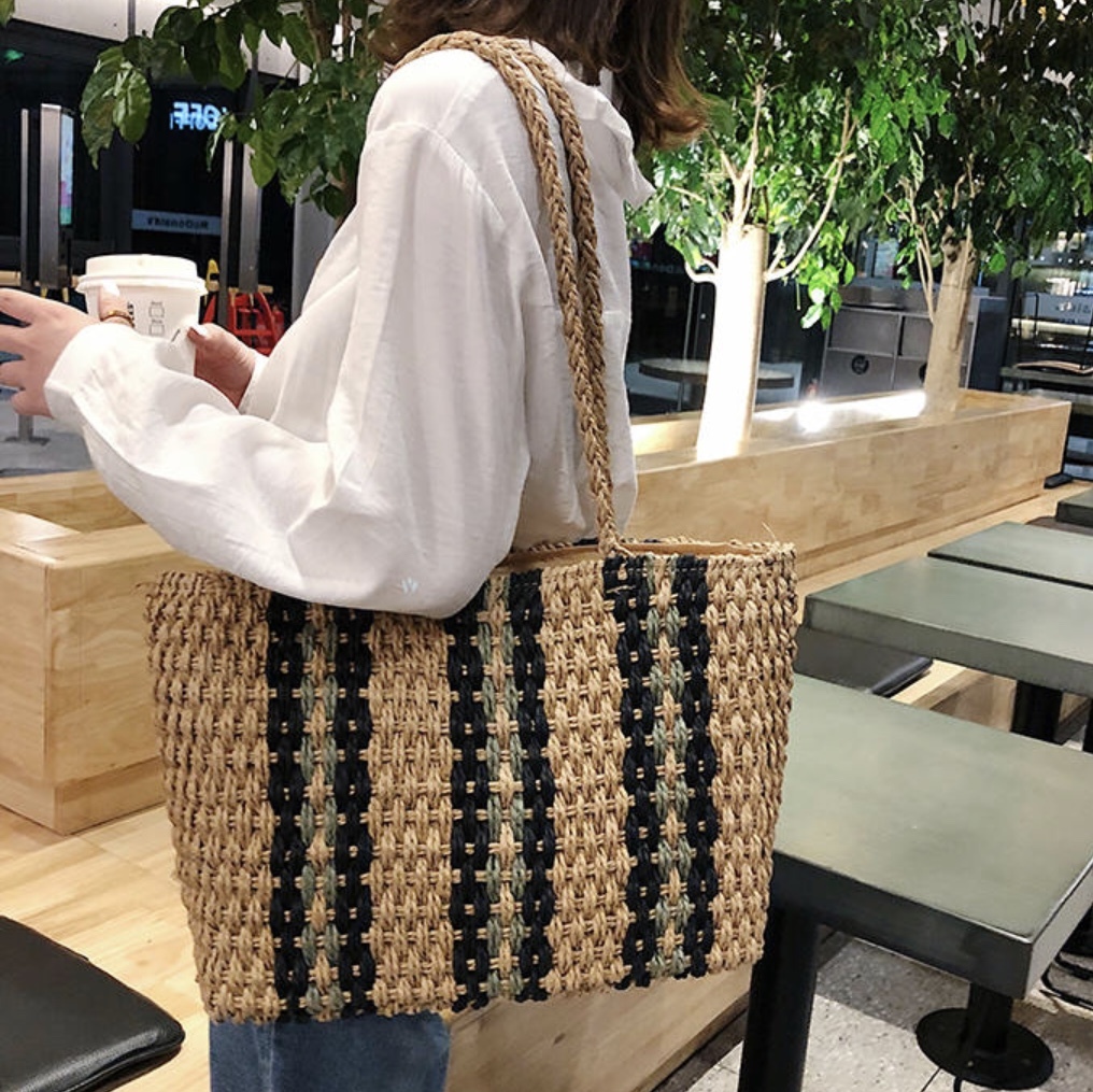 肩掛けトートバッグ サイズが入るバッグ ママ マザーズバッグ 夏トートバッグ 春夏 かごバッグ 手提げバッグ Bg 0063 Hapi Hapi Girl ハピ ガル