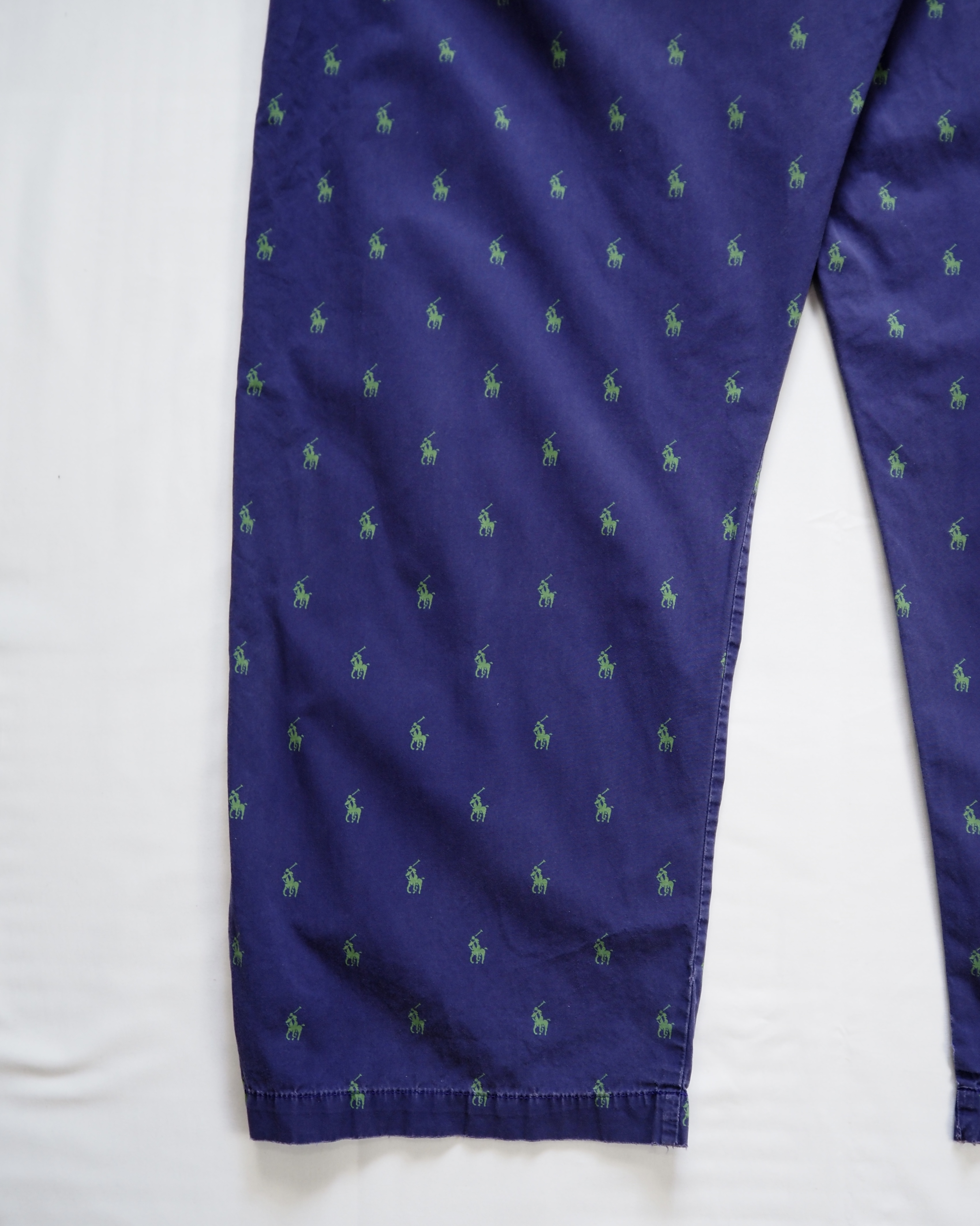 90’s Ralph Lauren パジャマパンツ 総柄 パープル Lサイズ の画像 13