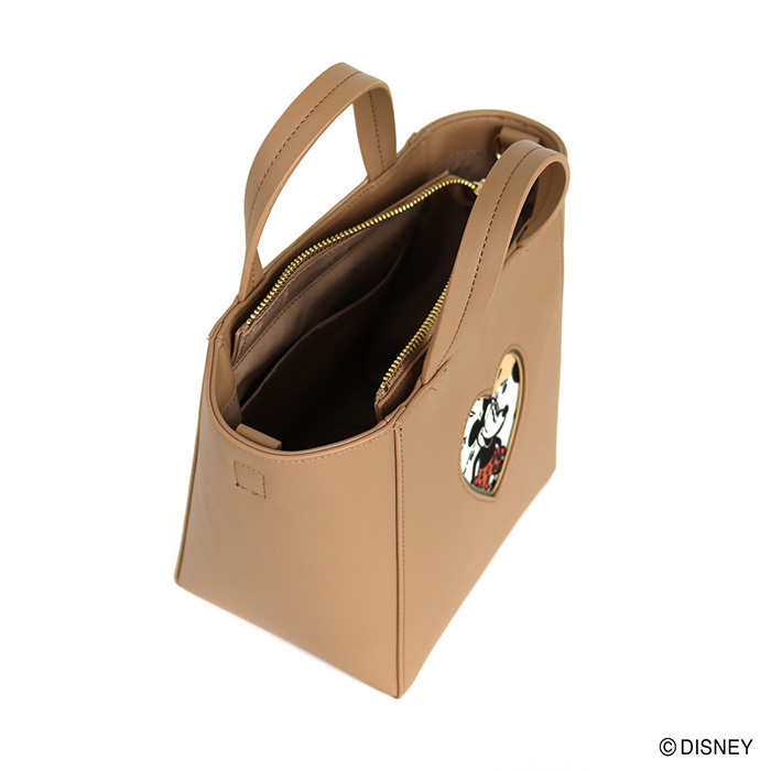 送料無料 ディズニー レイヤー フレーム ショルダー バッグ Puレザー かばん 鞄 カバン 肩掛け ショルダーバッグ ポケット レディース かわいい 上品 大人 ハート 星 レトロ シンプル グッズ ベージュ グレー イラスト ミッキー ミニー マット 合皮 合成皮革 S Su 7g037