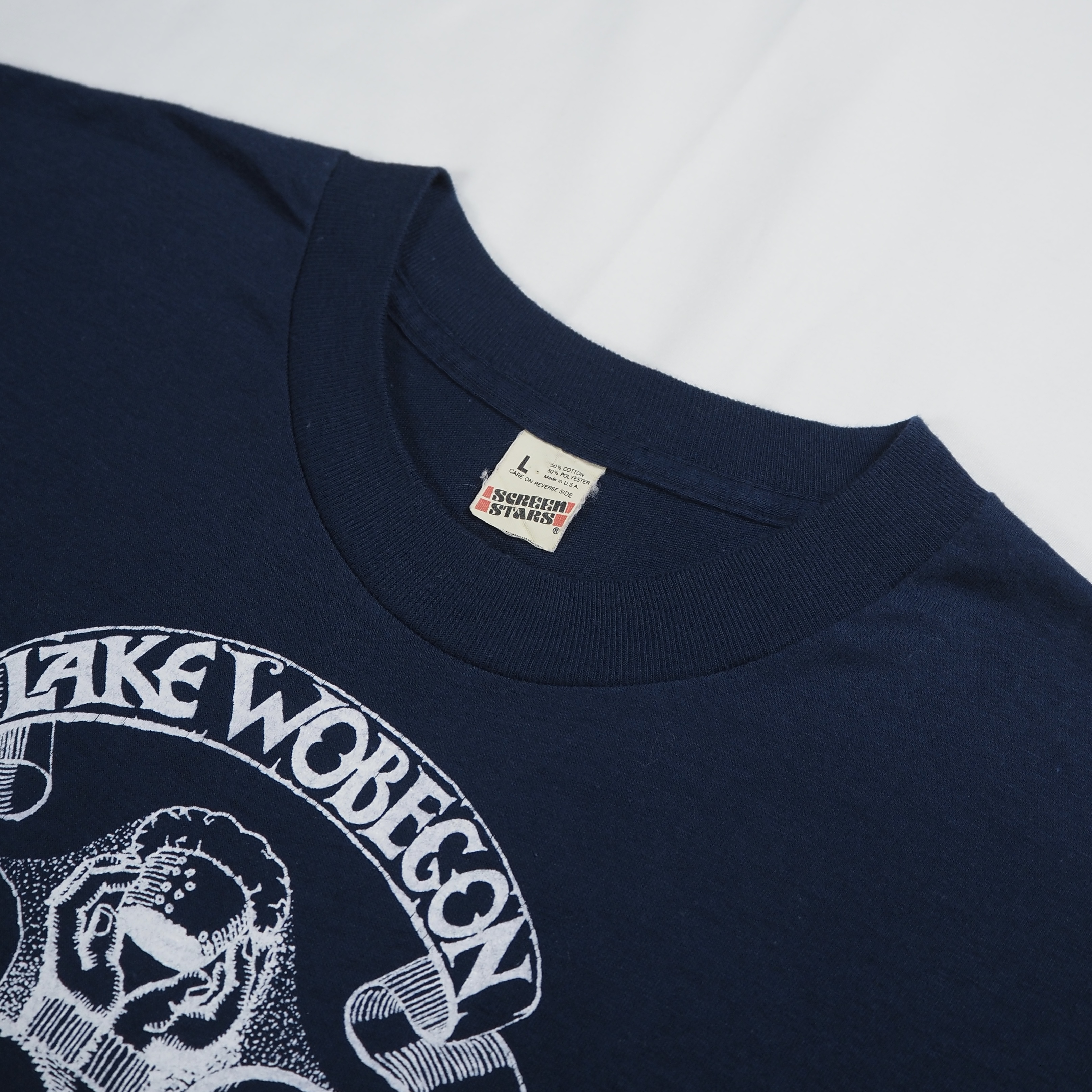 80’s Screen Stars プリントTシャツ Lサイズ ネイビー の画像 8