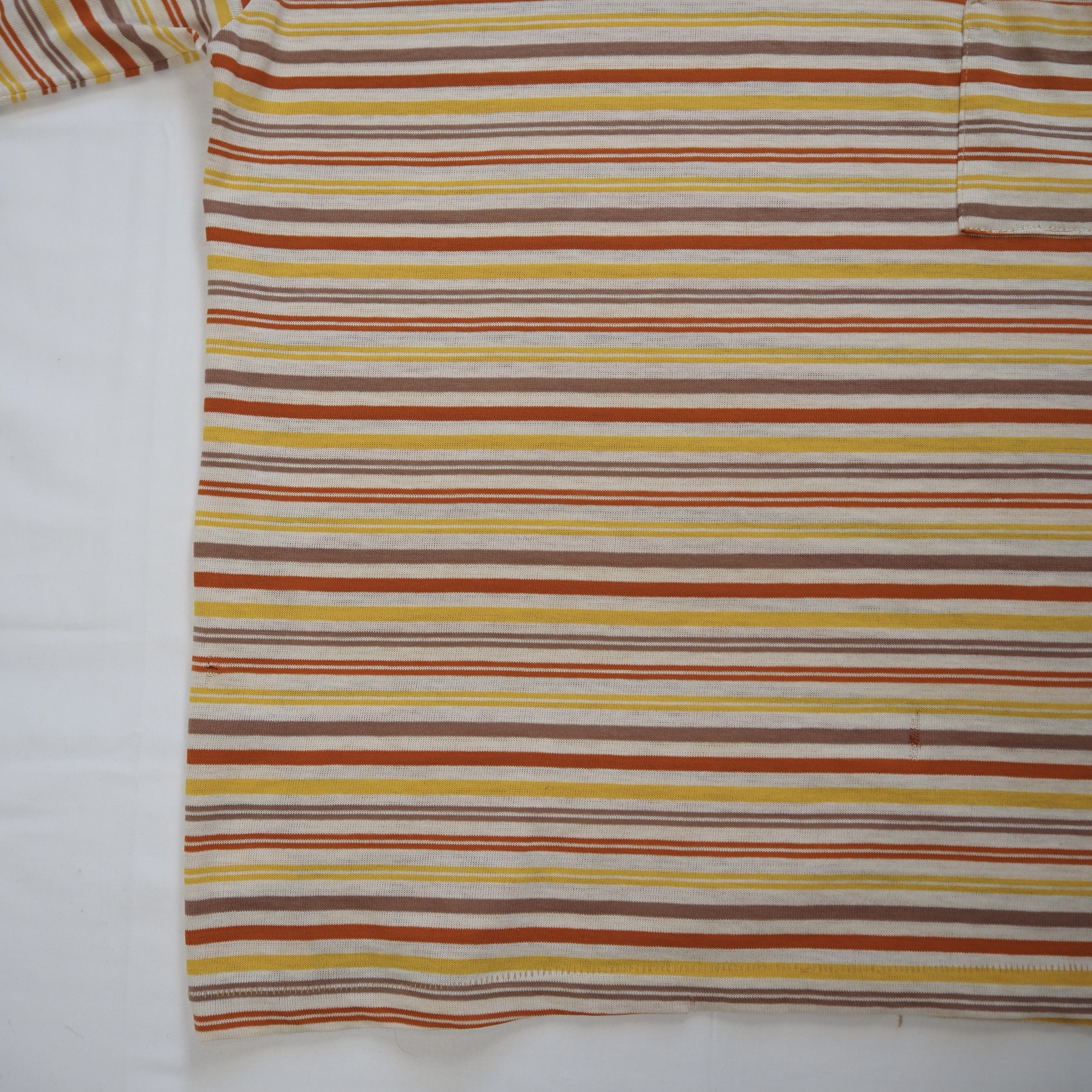 70’s-80’s ボーダーTシャツ オレンジ Mサイズ程度 の画像 7