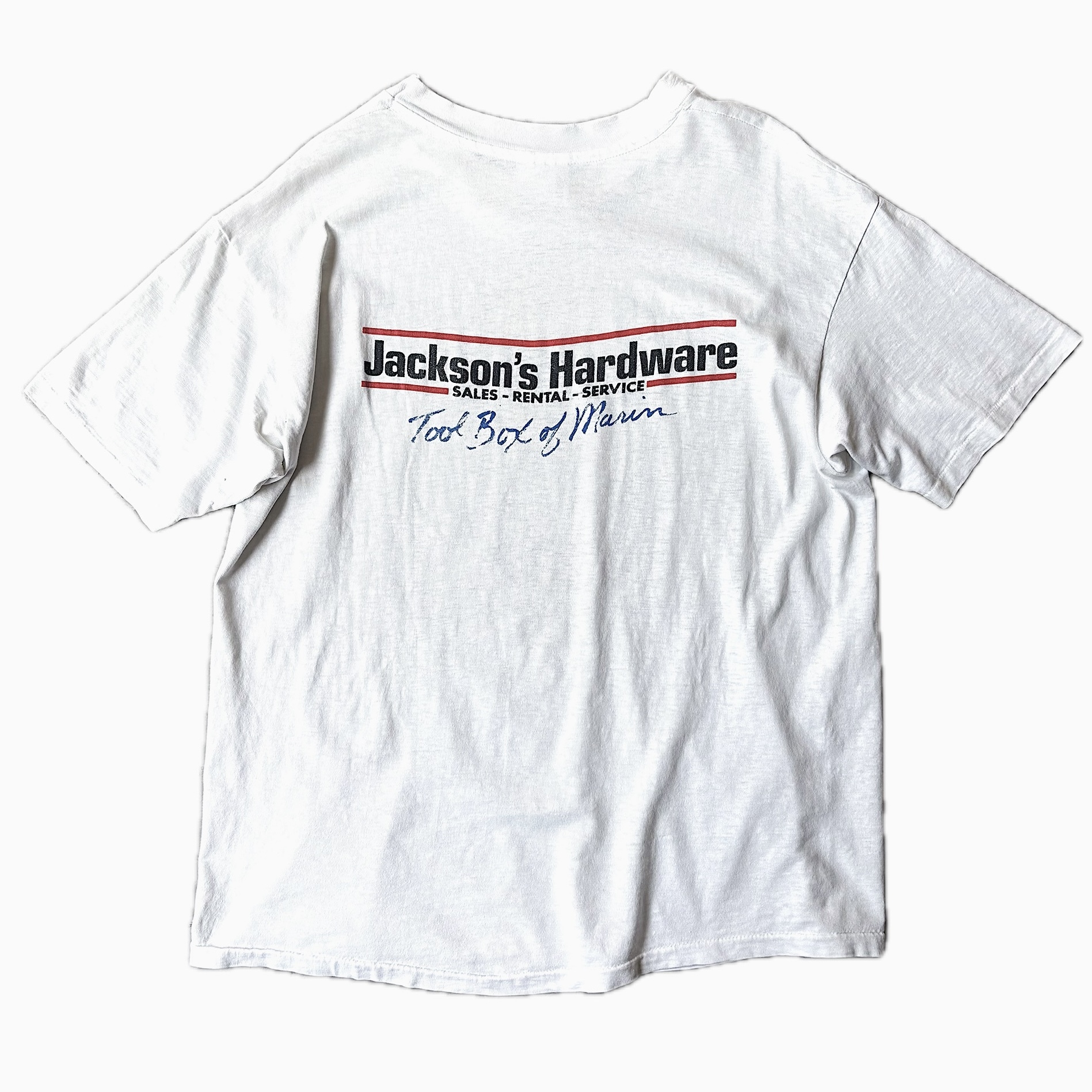 Vintage 80's【Hanes】"JACKSON'S HARDWARE" Grunge T-shirt の画像 2