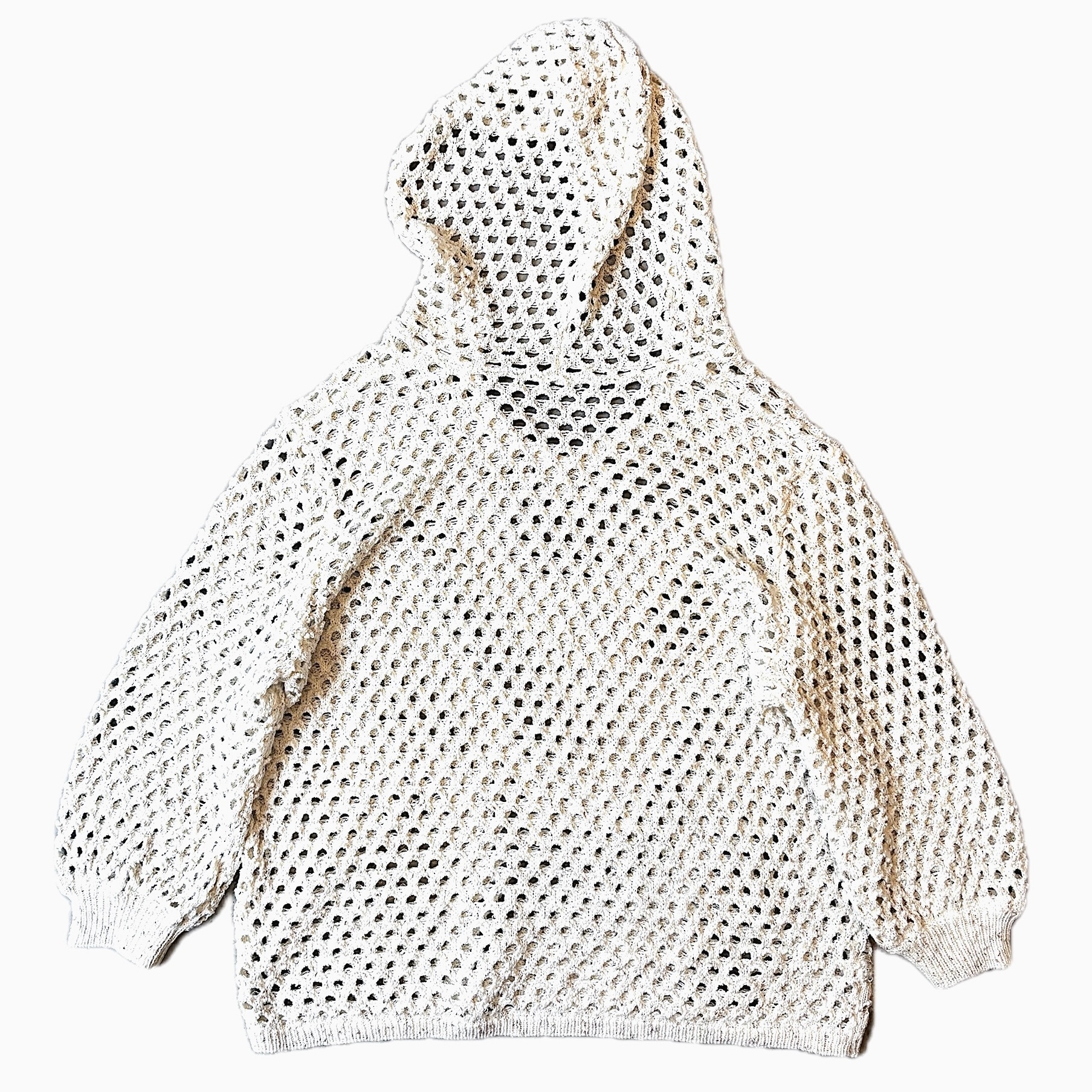 Vintage Mesh Knit Hoodie の画像 2